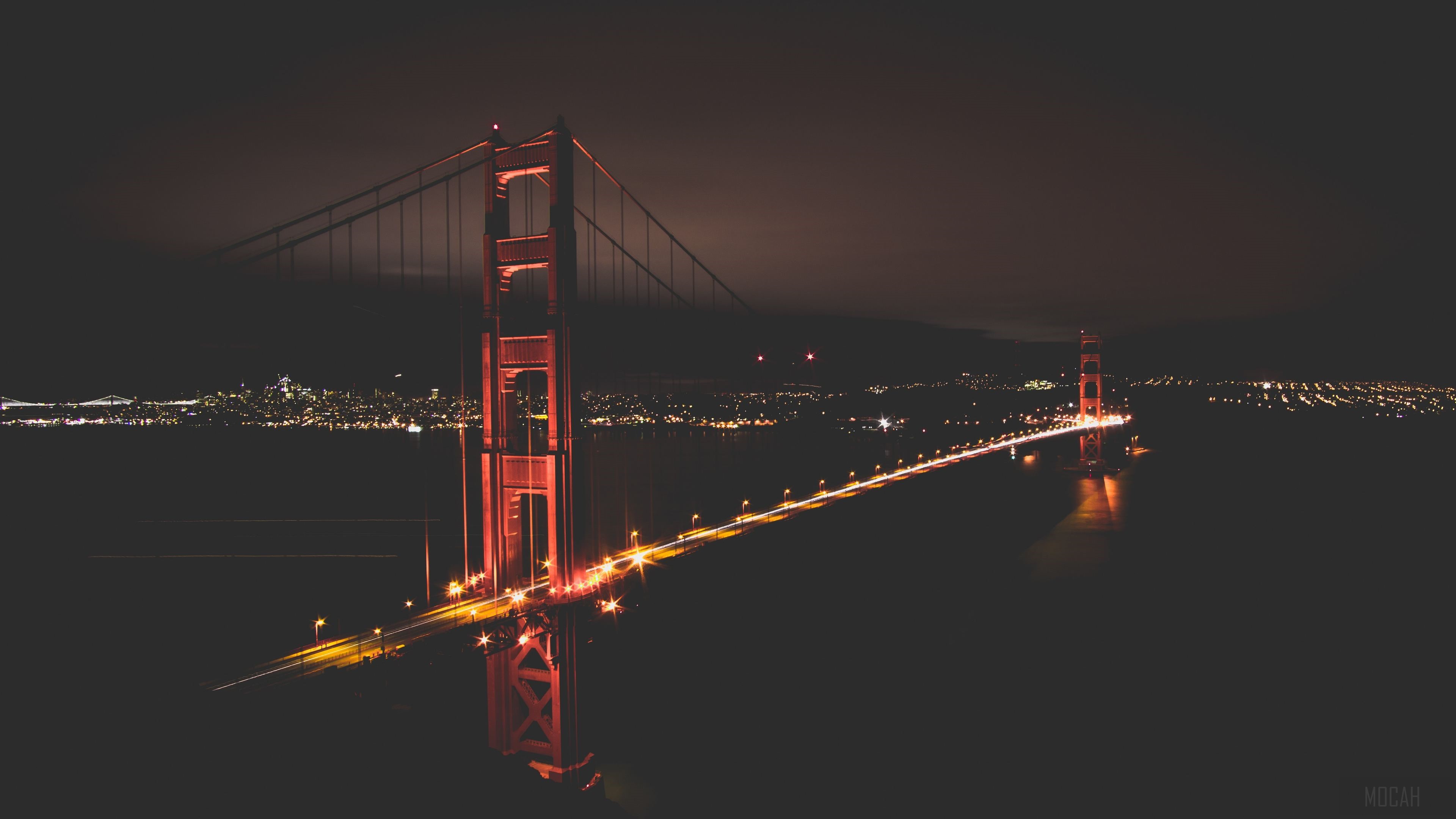 Golden Gate Bridge at Night 4K HD Wallpaper