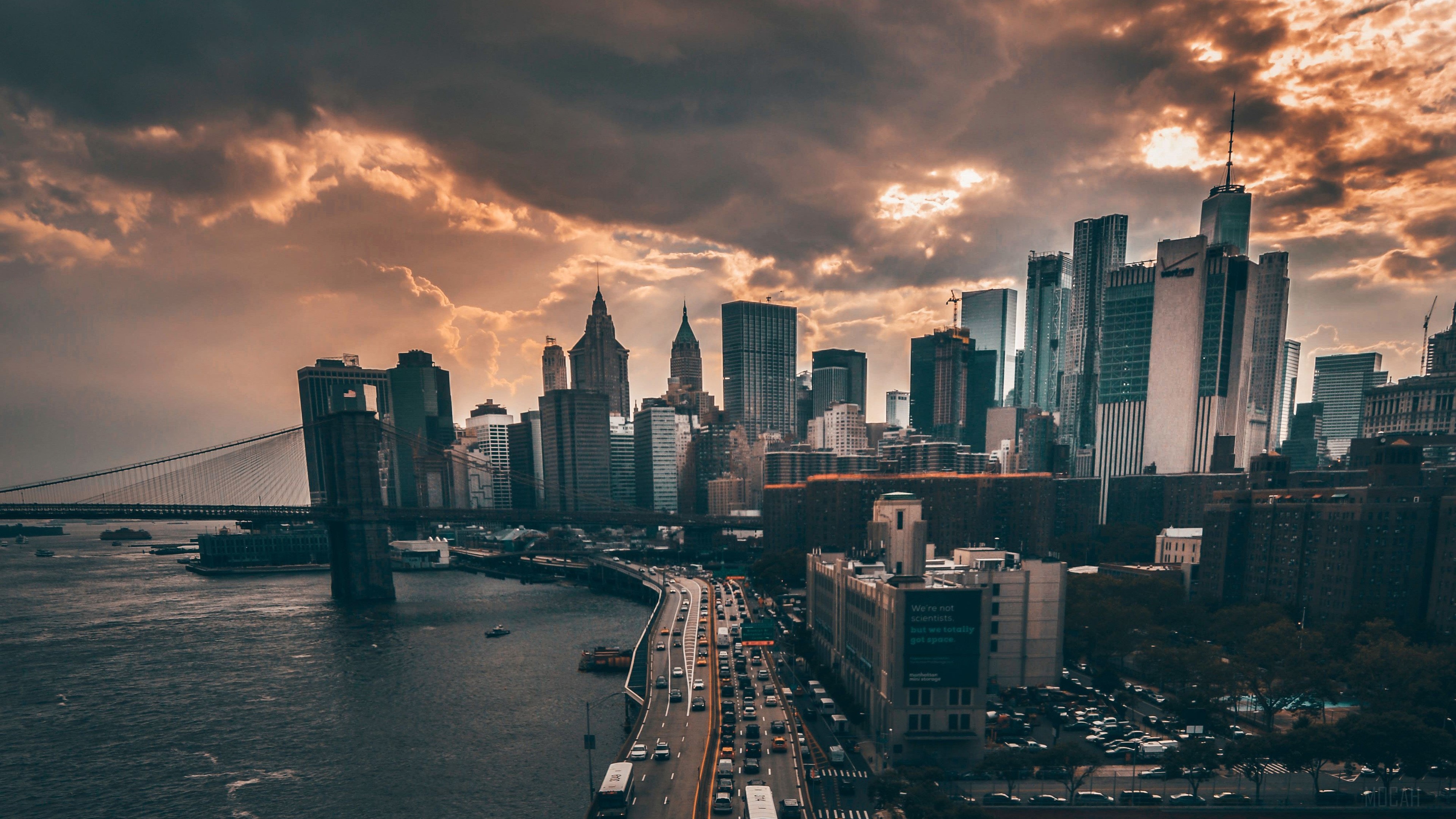 Manhattan New York City Skyline 4K HD Wallpaper