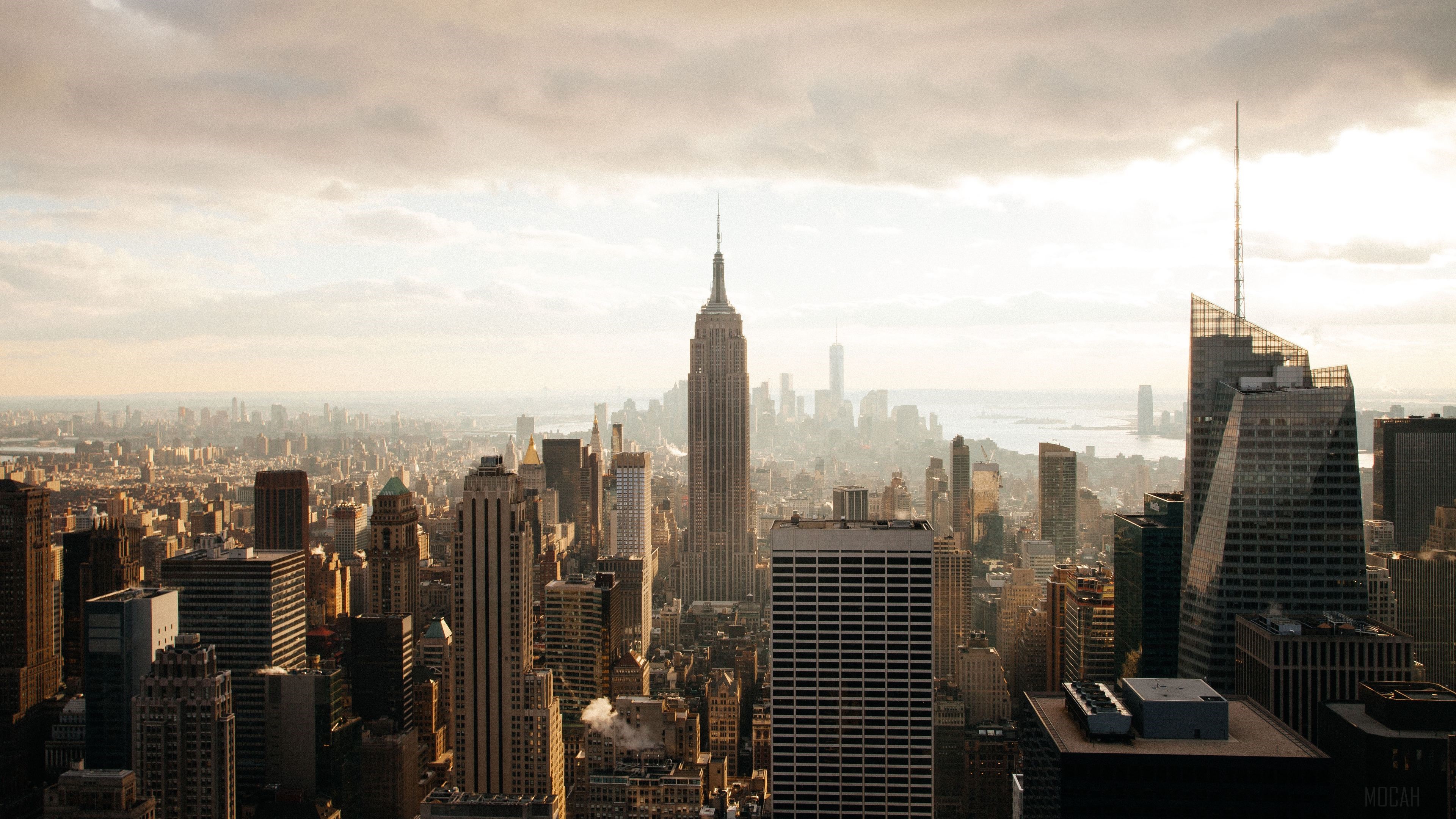 Empire State Building and New York City Skyline 4K HD Wallpaper