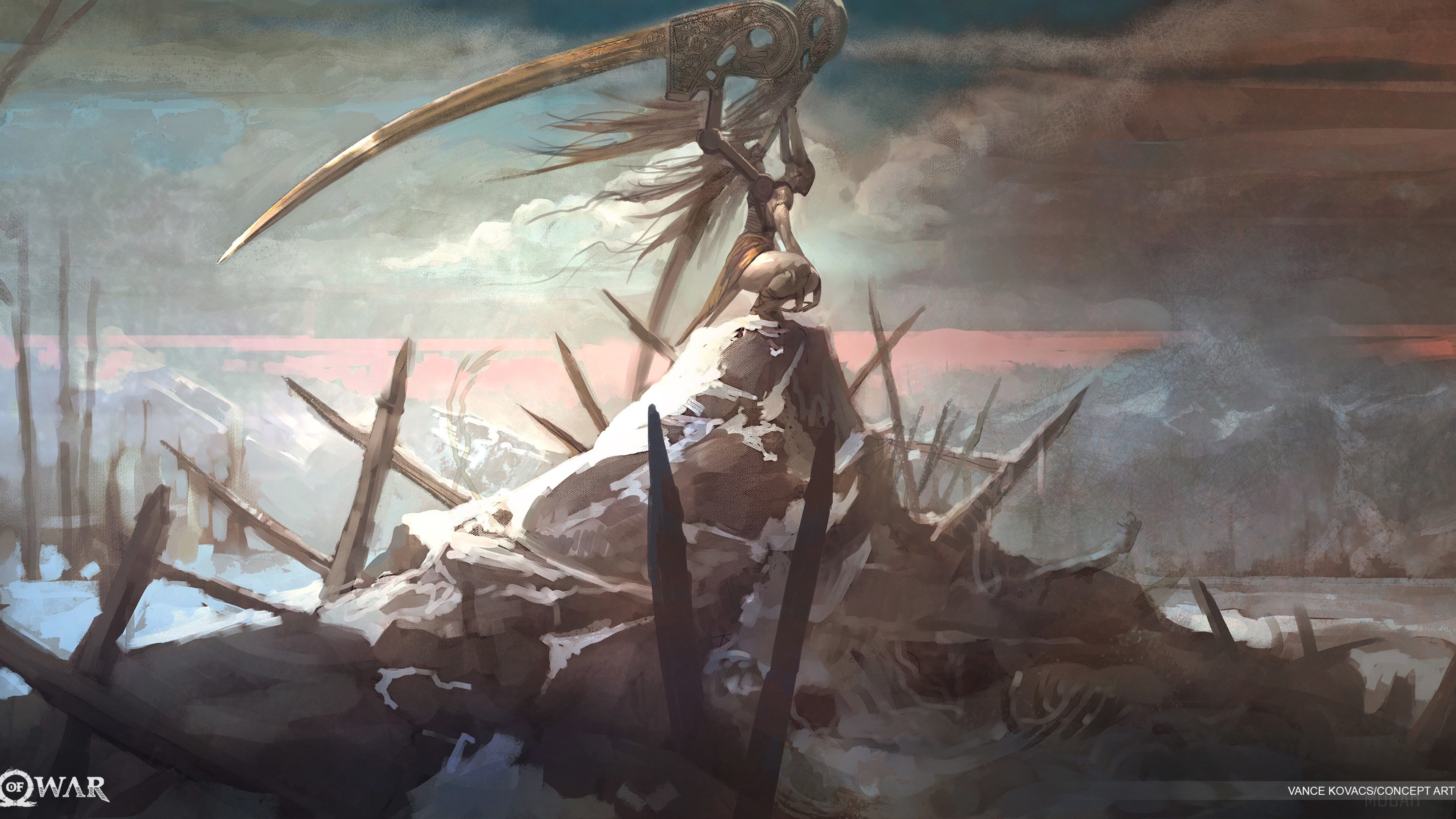 God Of War 4 Artwork HD Wallpaper
