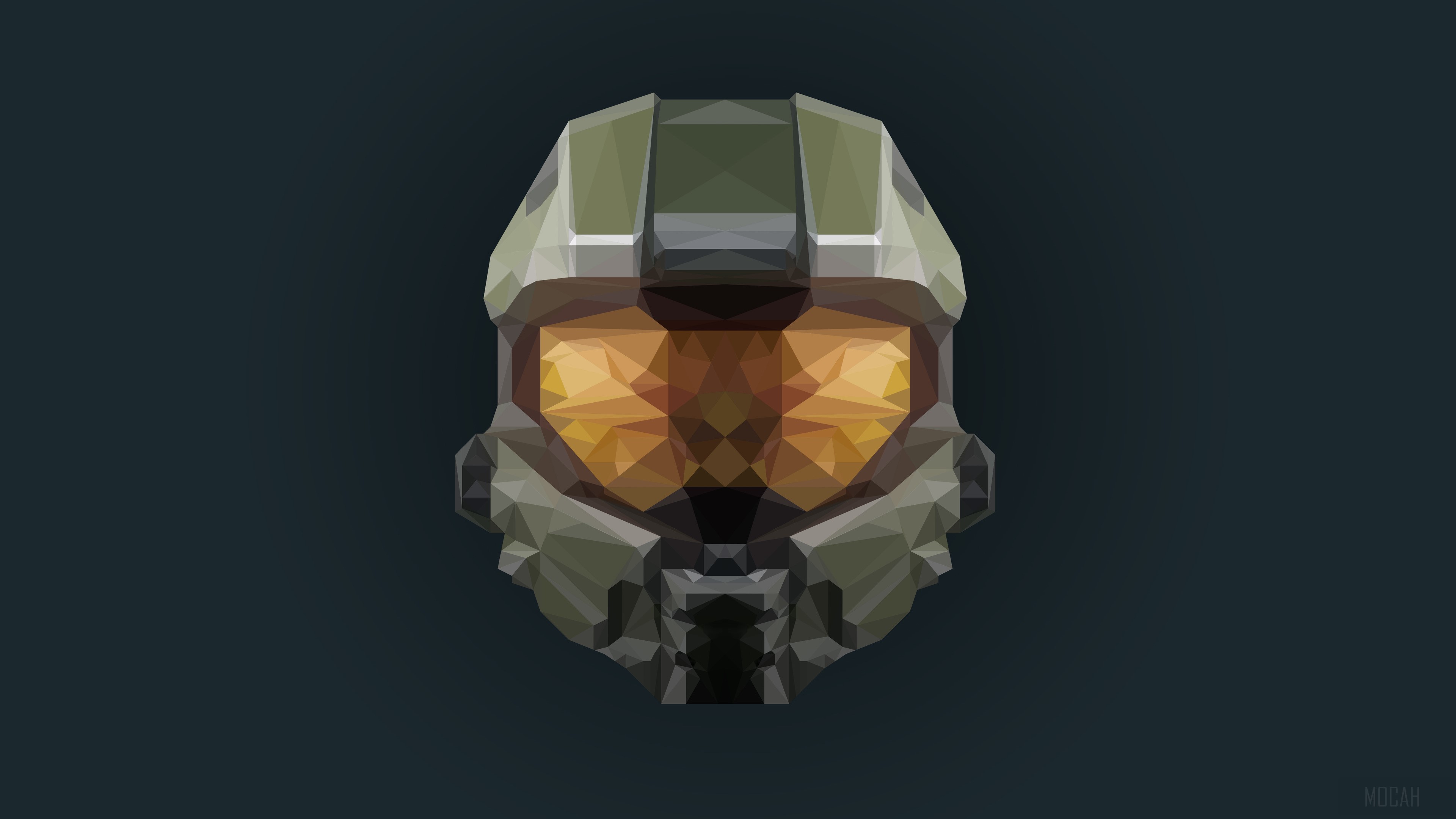 Master Chief helmet from Halo Infinite 4K HD Wallpaper
