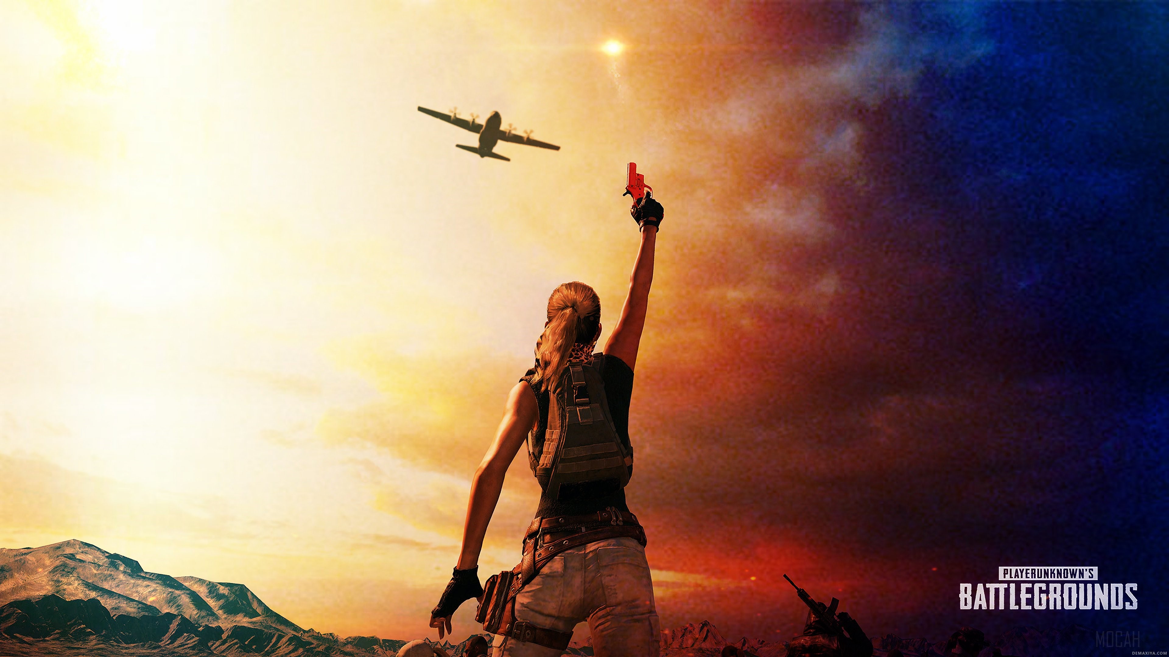PlayerUnknown's Battlegrounds Flare Gun 4K HD Wallpaper