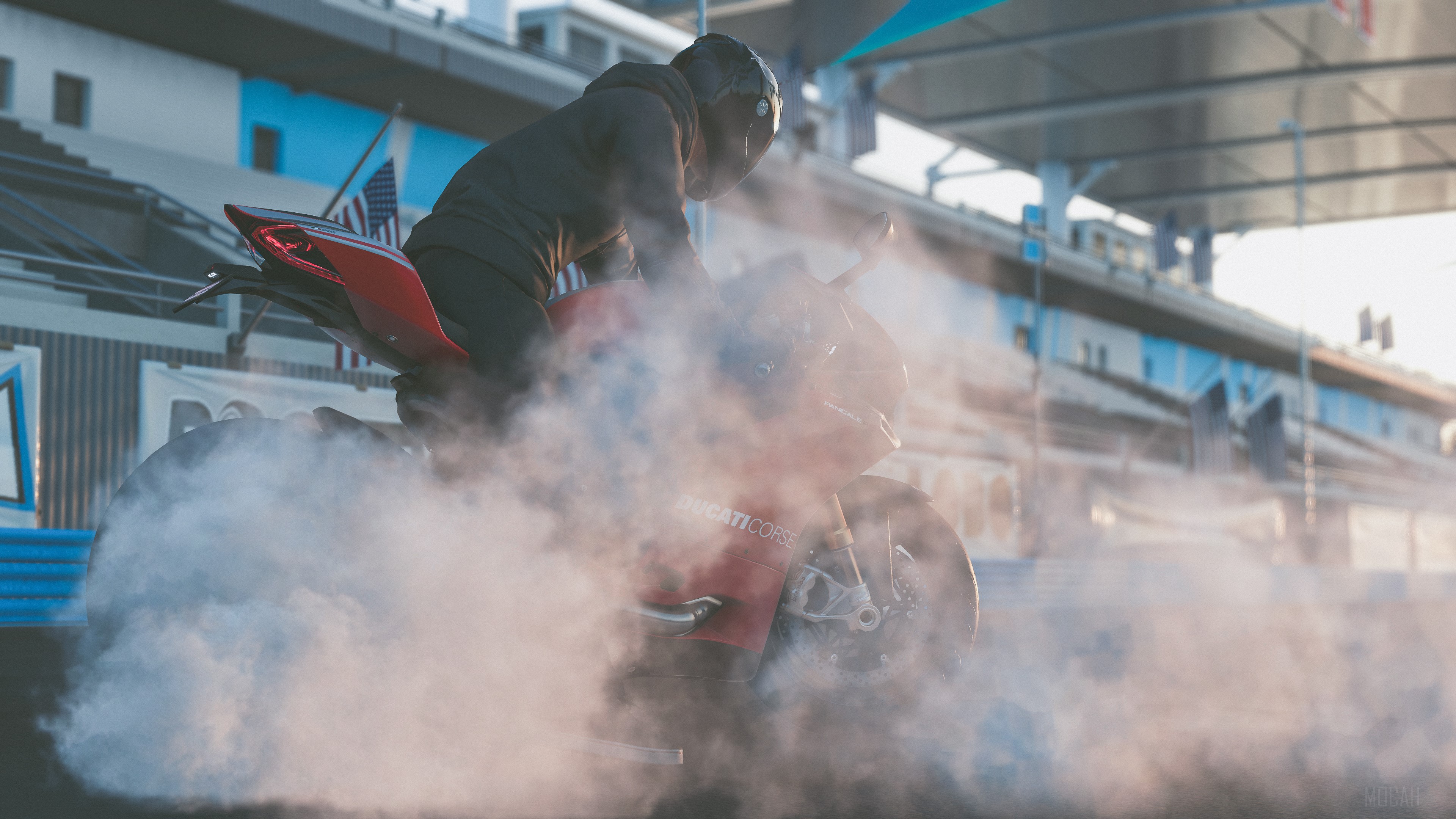 The Crew 2 Ducati Panigale R Burnout HD Wallpaper