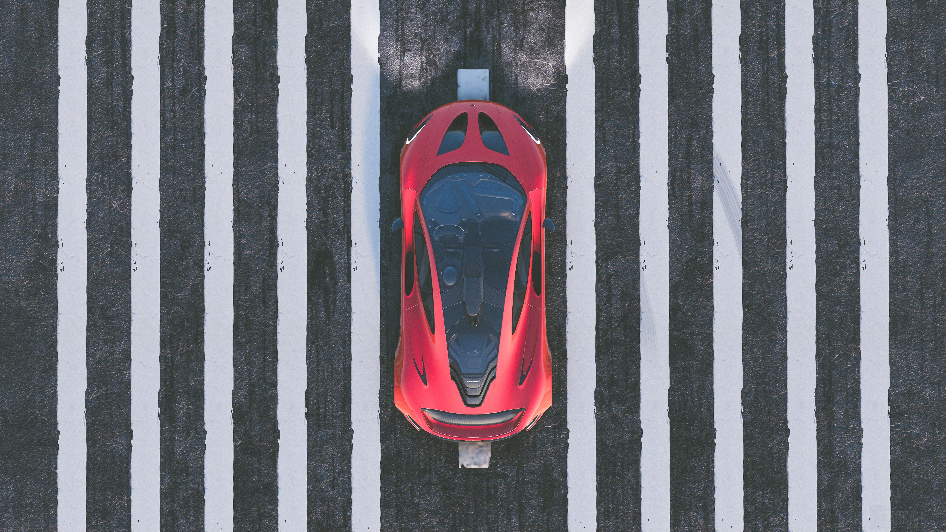 Red McLaren P1 from The Crew 2 4K HD Wallpaper