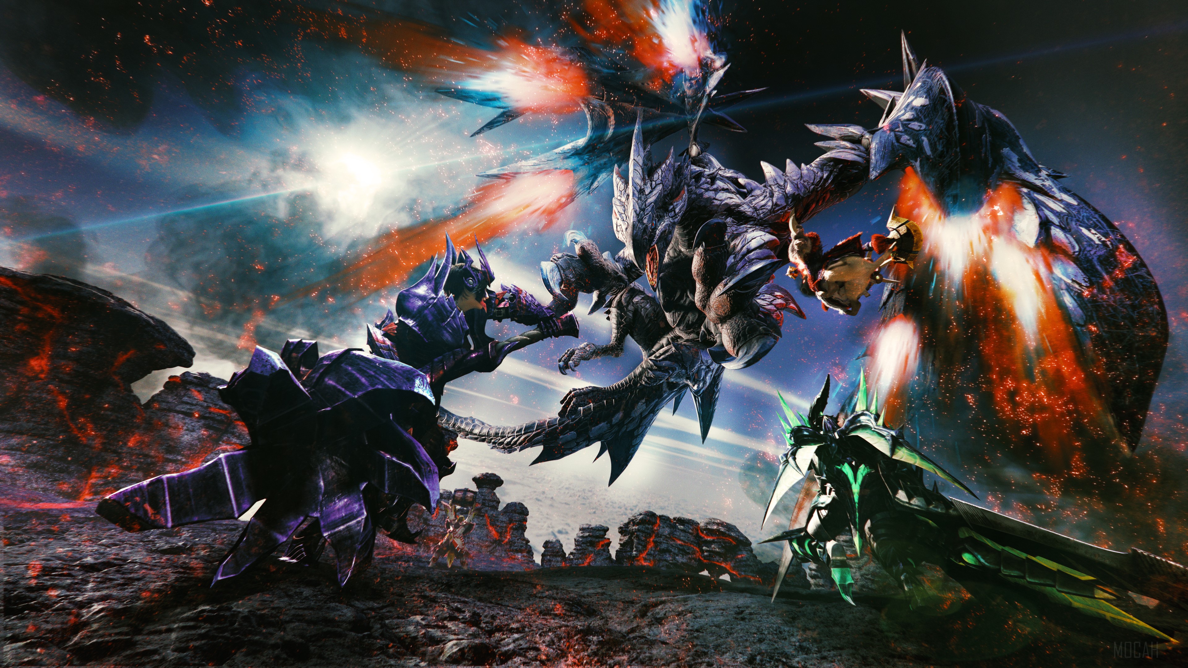 Monster Hunter Generations Valstrax Artwork HD Wallpaper