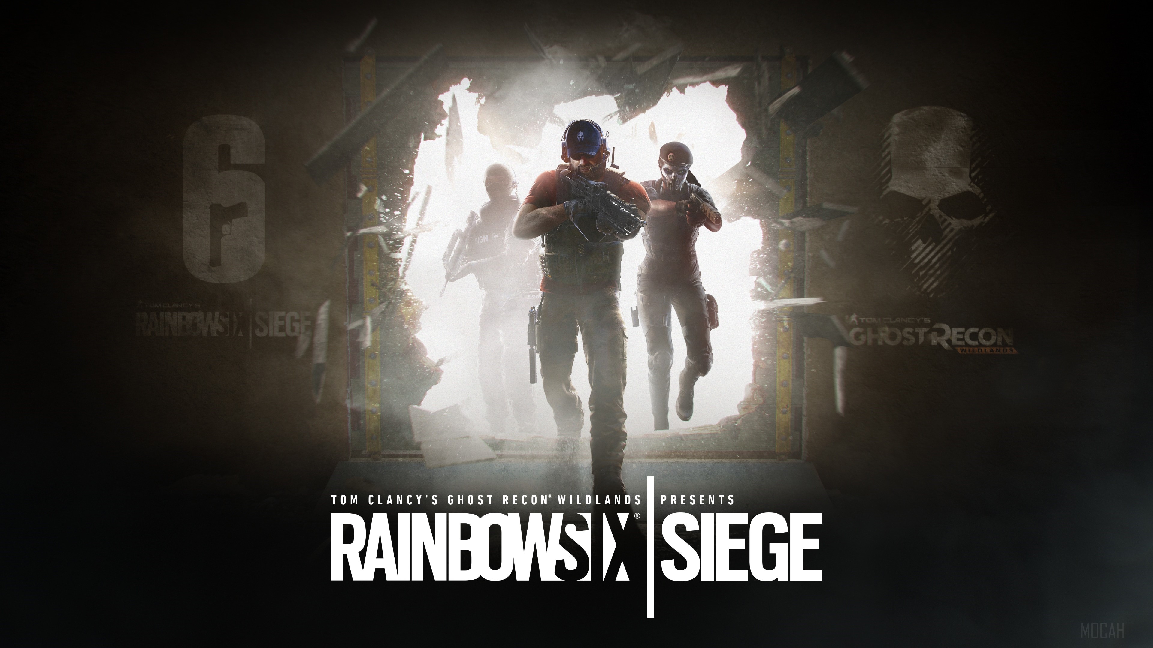 Tom Clancy's Rainbow Six Siege and Ghost Recon Wildlands crossover HD Wallpaper