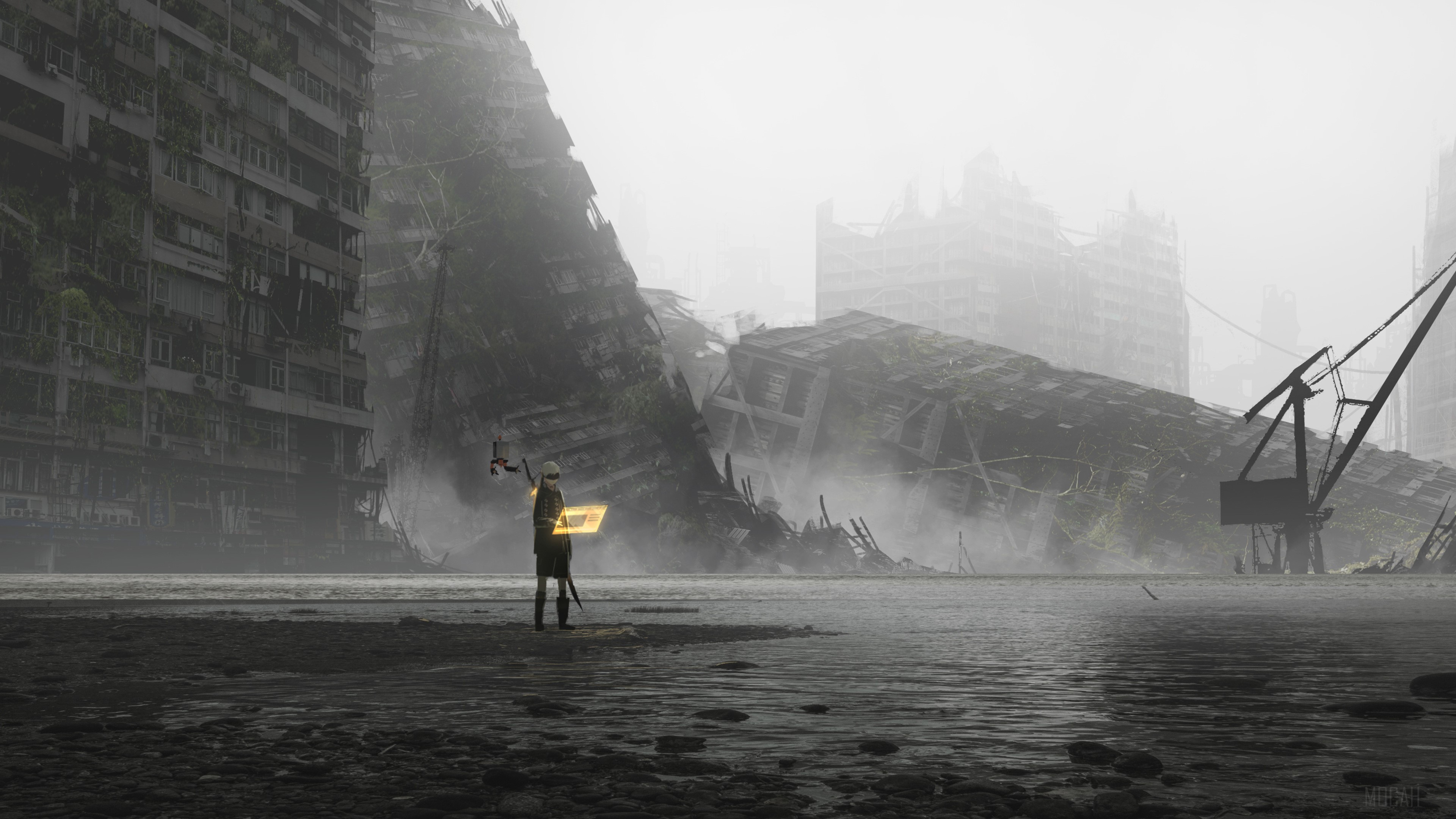 YoRHa No. 9 Type S from NieR:Automata 4K HD Wallpaper