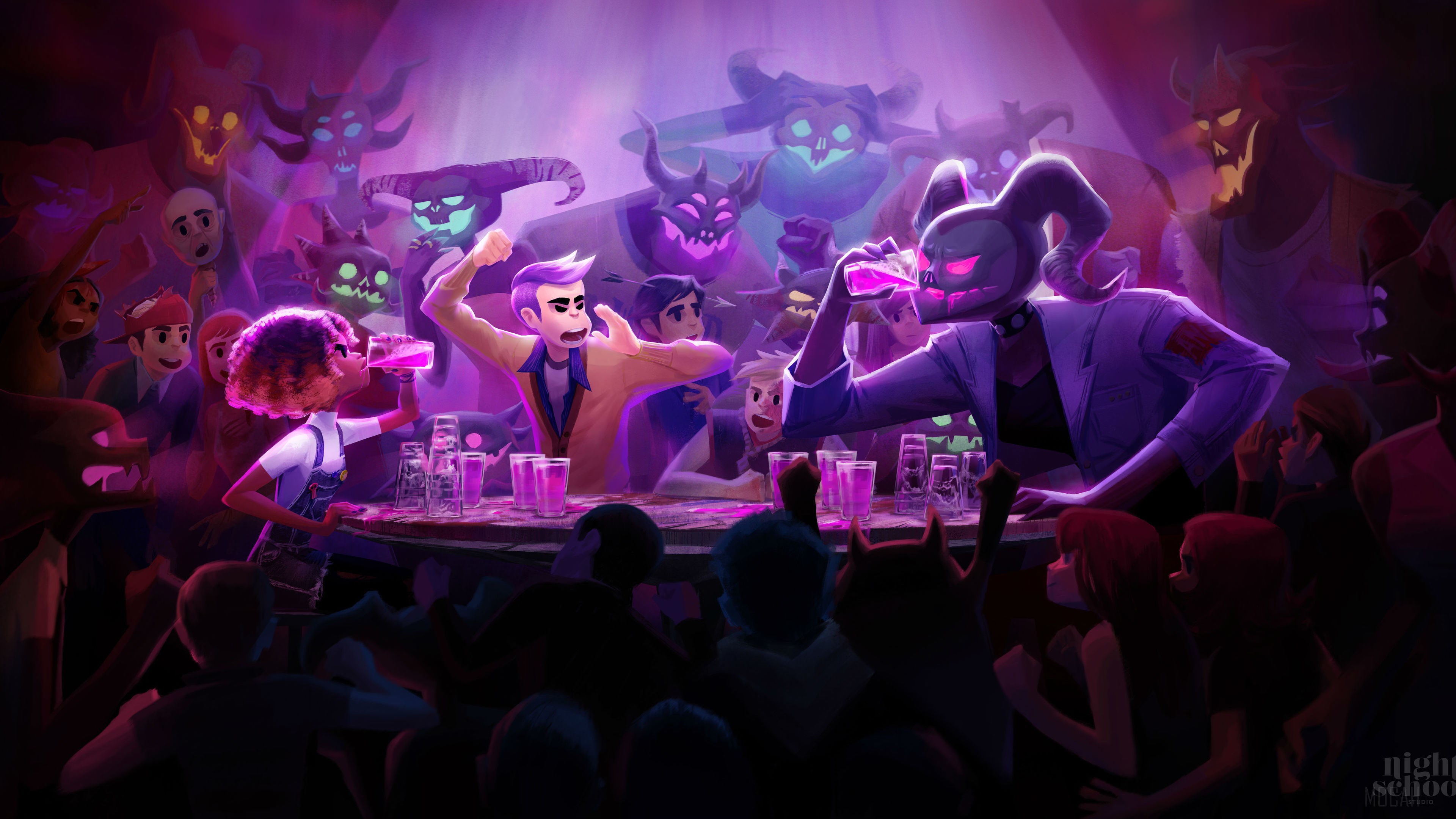 Afterparty Video Game 4K HD Wallpaper