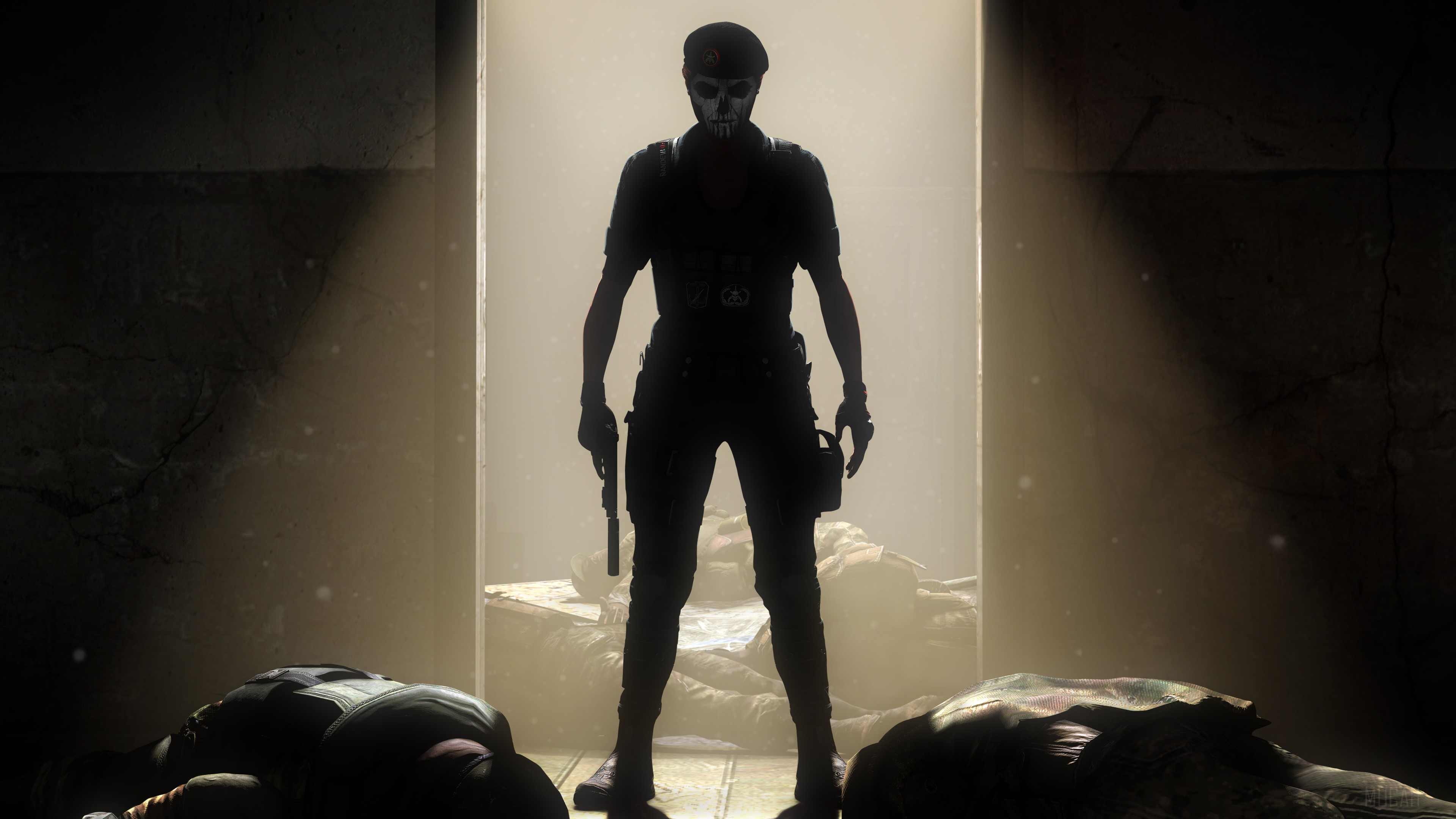 Caveira from Rainbow Six Siege 4K HD Wallpaper