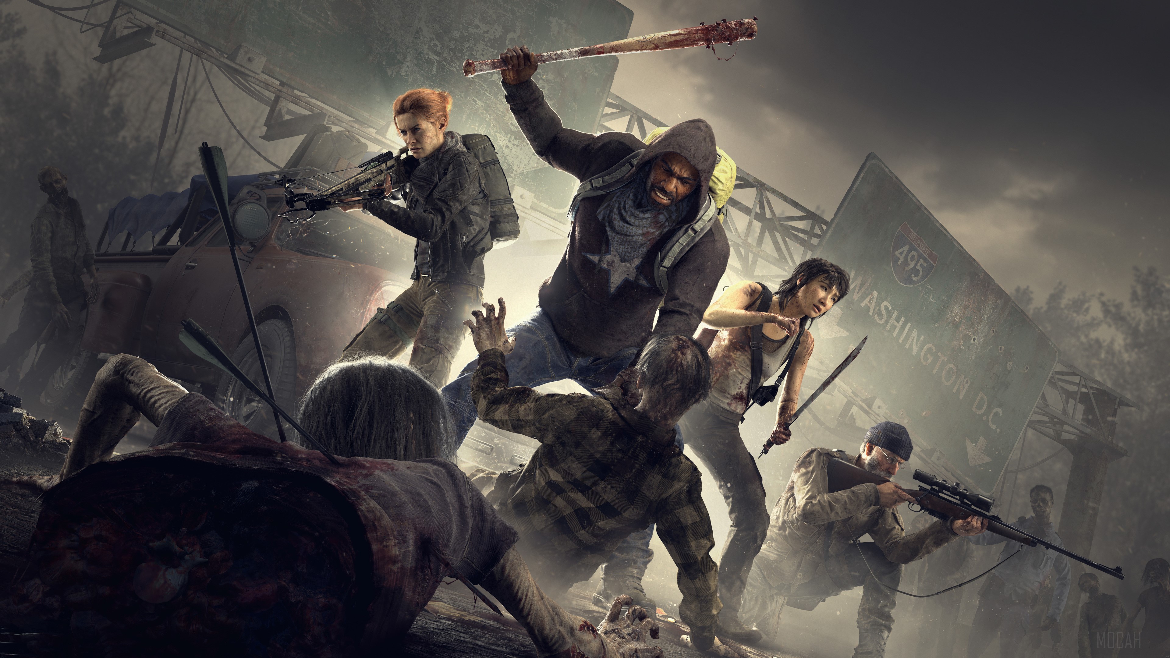Overkill's The Walking Dead 4K HD Wallpaper