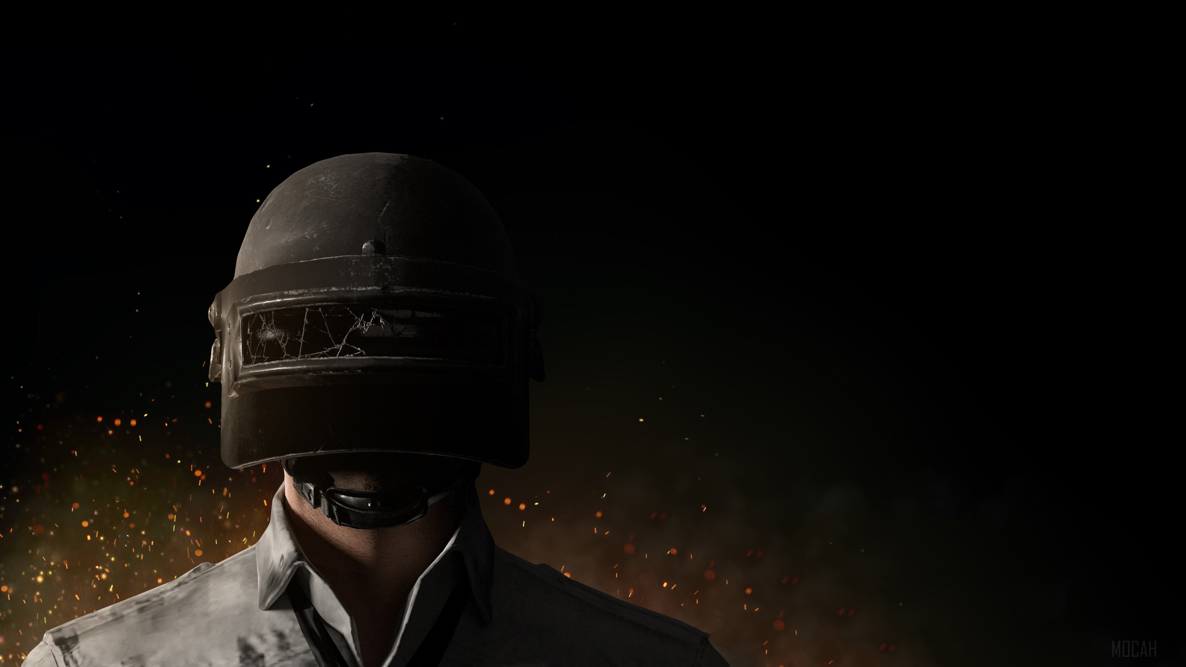 PUBG Level 3 Helmet Player 4K HD Wallpaper