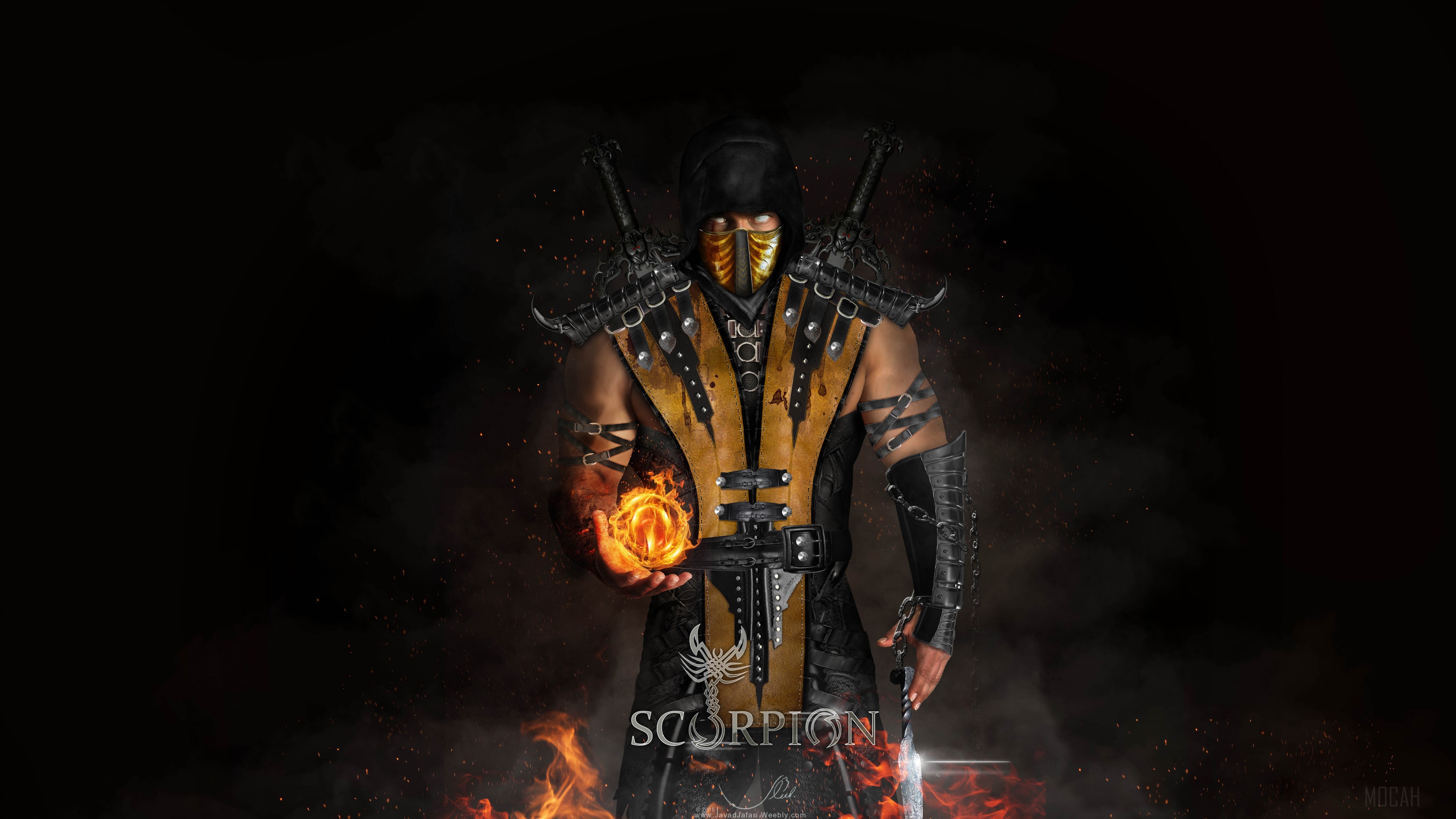 Scorpion from Mortal Kombat X 4K HD Wallpaper