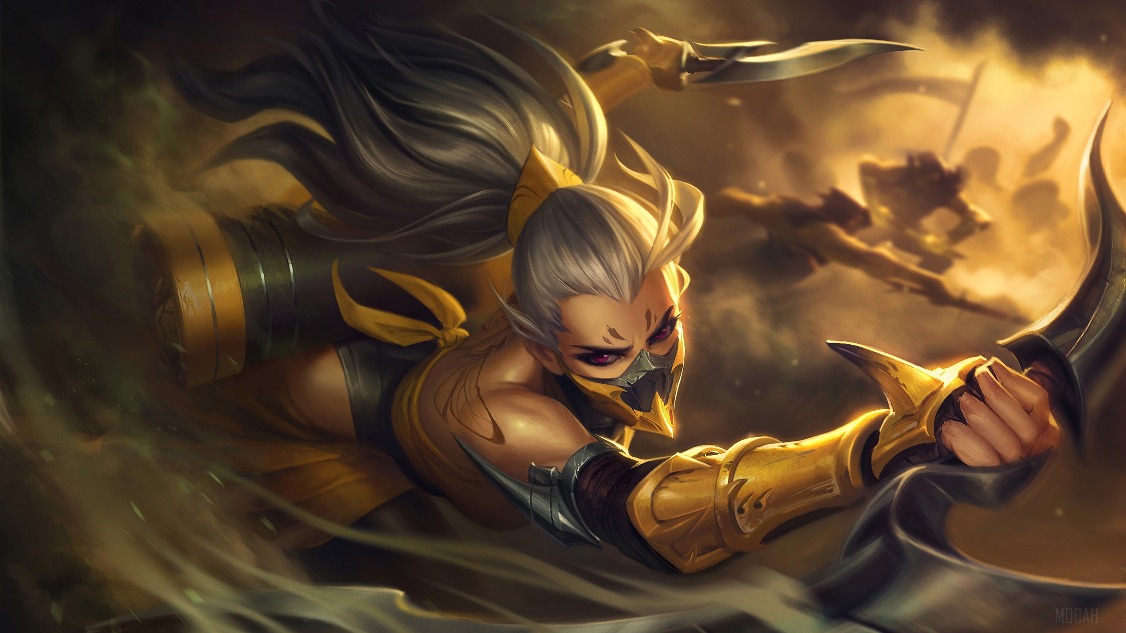 Stinger Akali from League of Legends 4K HD Wallpaper