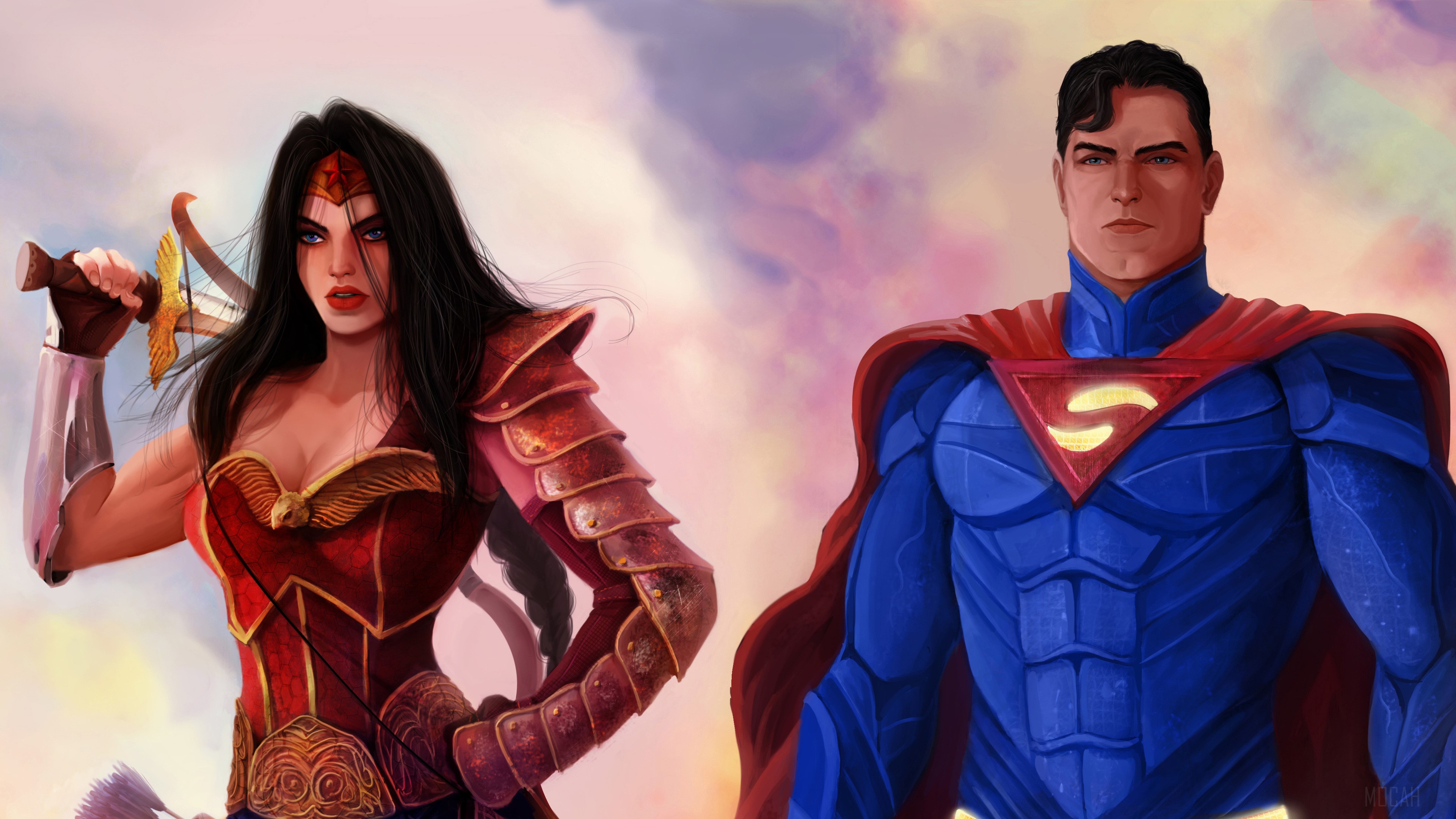 Superman and Wonder Woman 4K HD Wallpaper