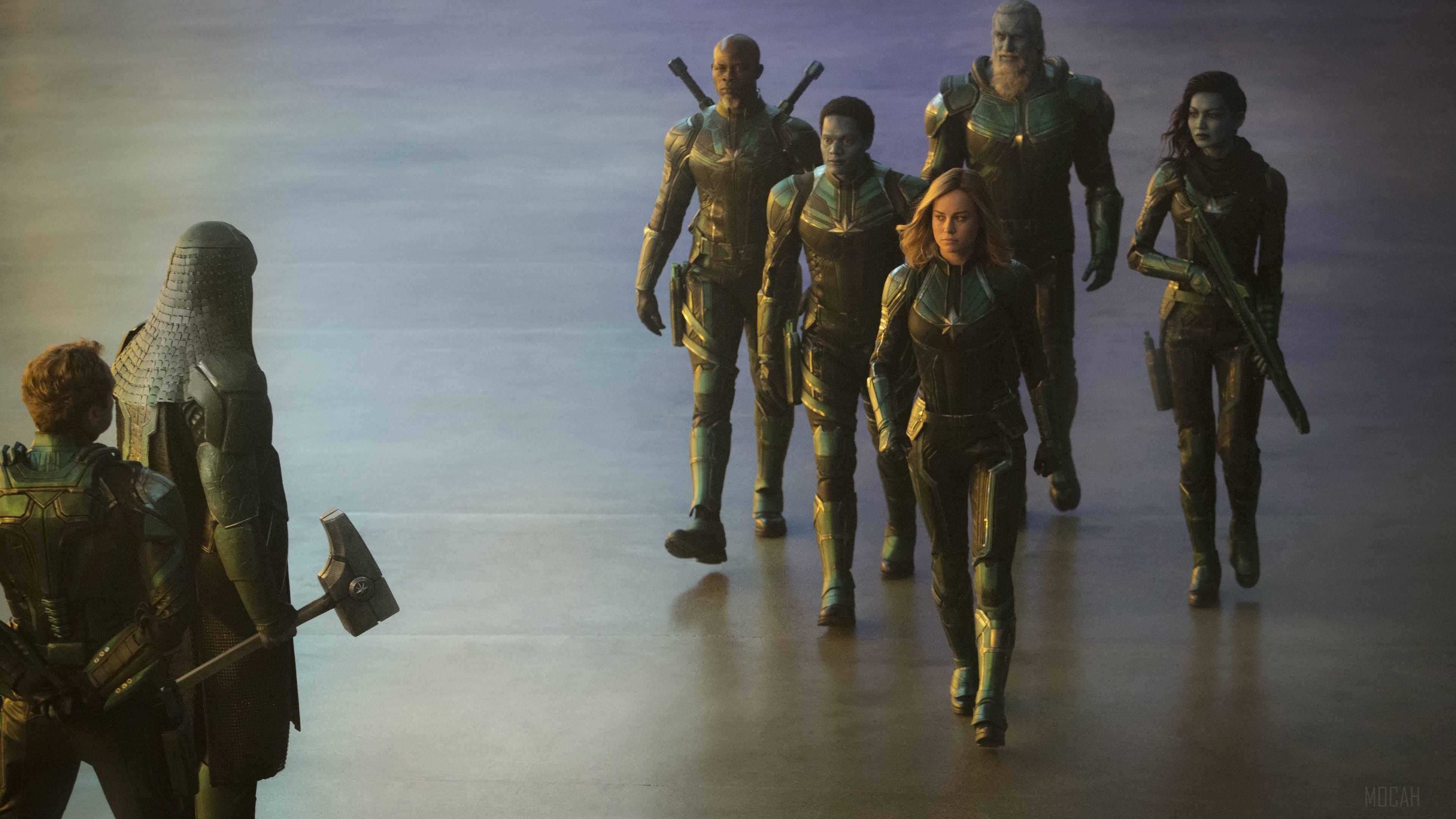 Captain Marvel and Starforce Team 4K HD Wallpaper