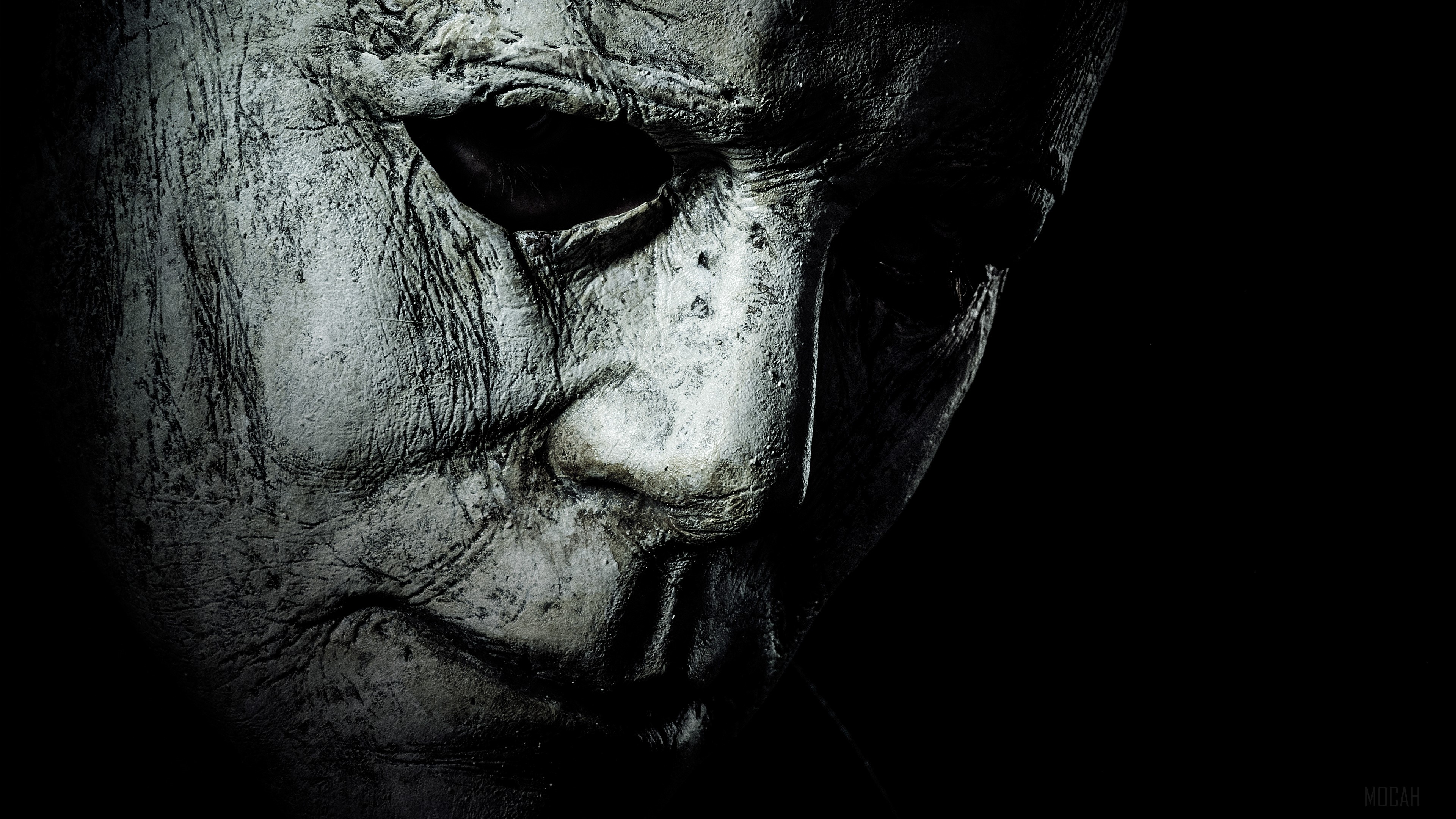 Michael Myers mask from Halloween 2018 4K HD Wallpaper