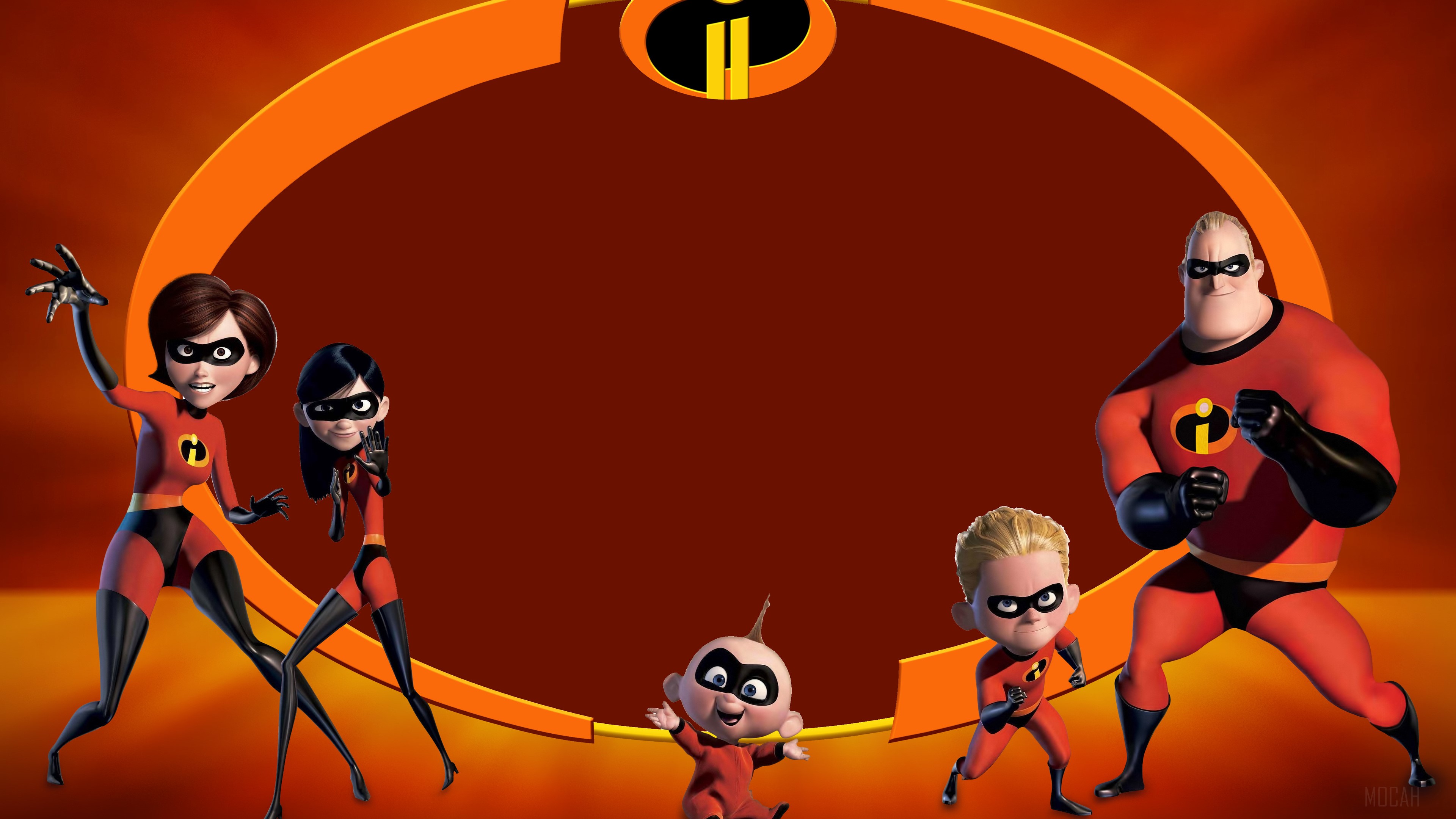 The Incredibles Family Posing HD Wallpaper