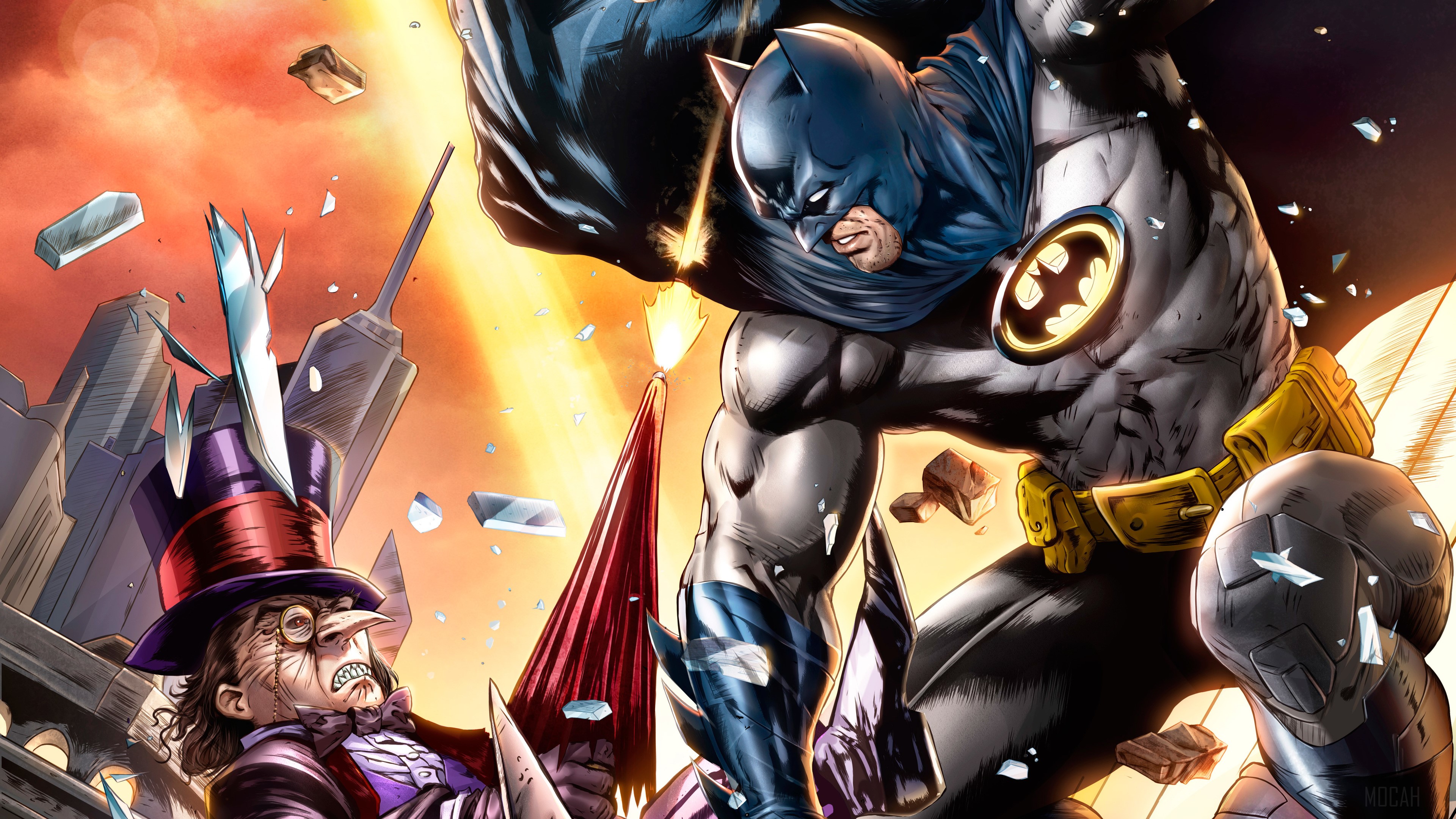 Batman vs. Penguin 4K HD Wallpaper
