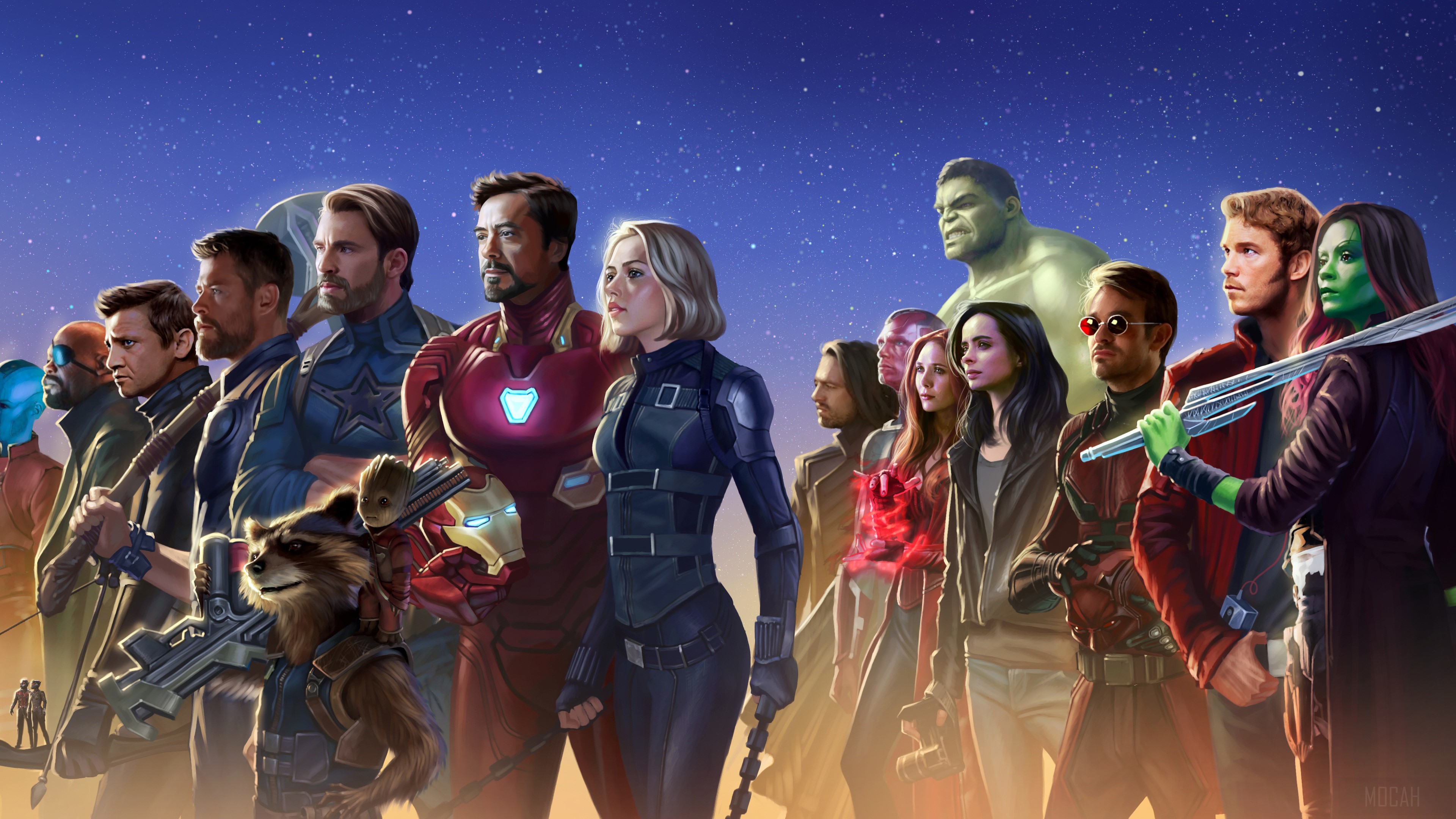 Avengers from Avengers Infinity War 4K HD Wallpaper
