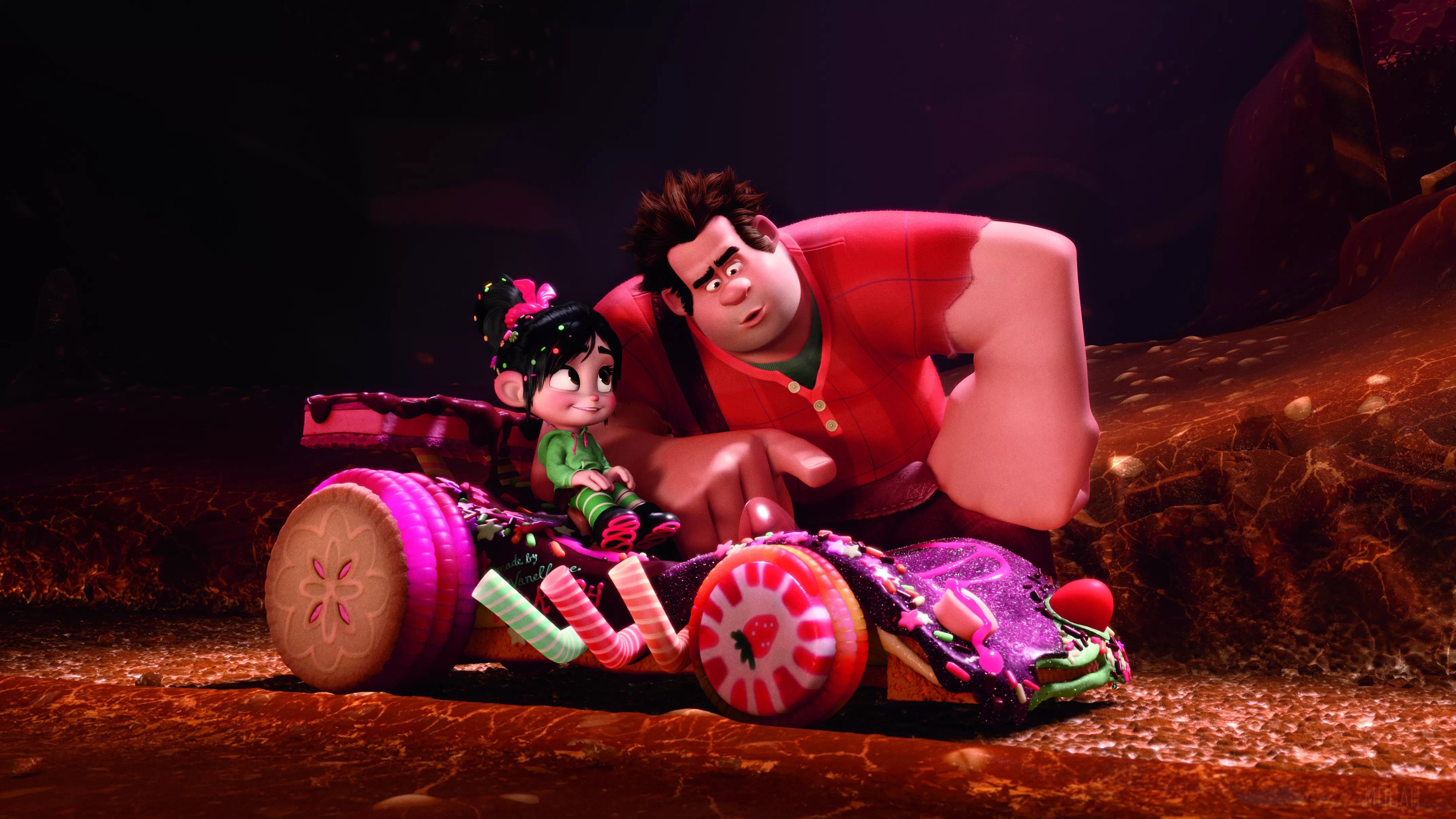 Vanellope and Ralph from Wreck-It Ralph 4K HD Wallpaper