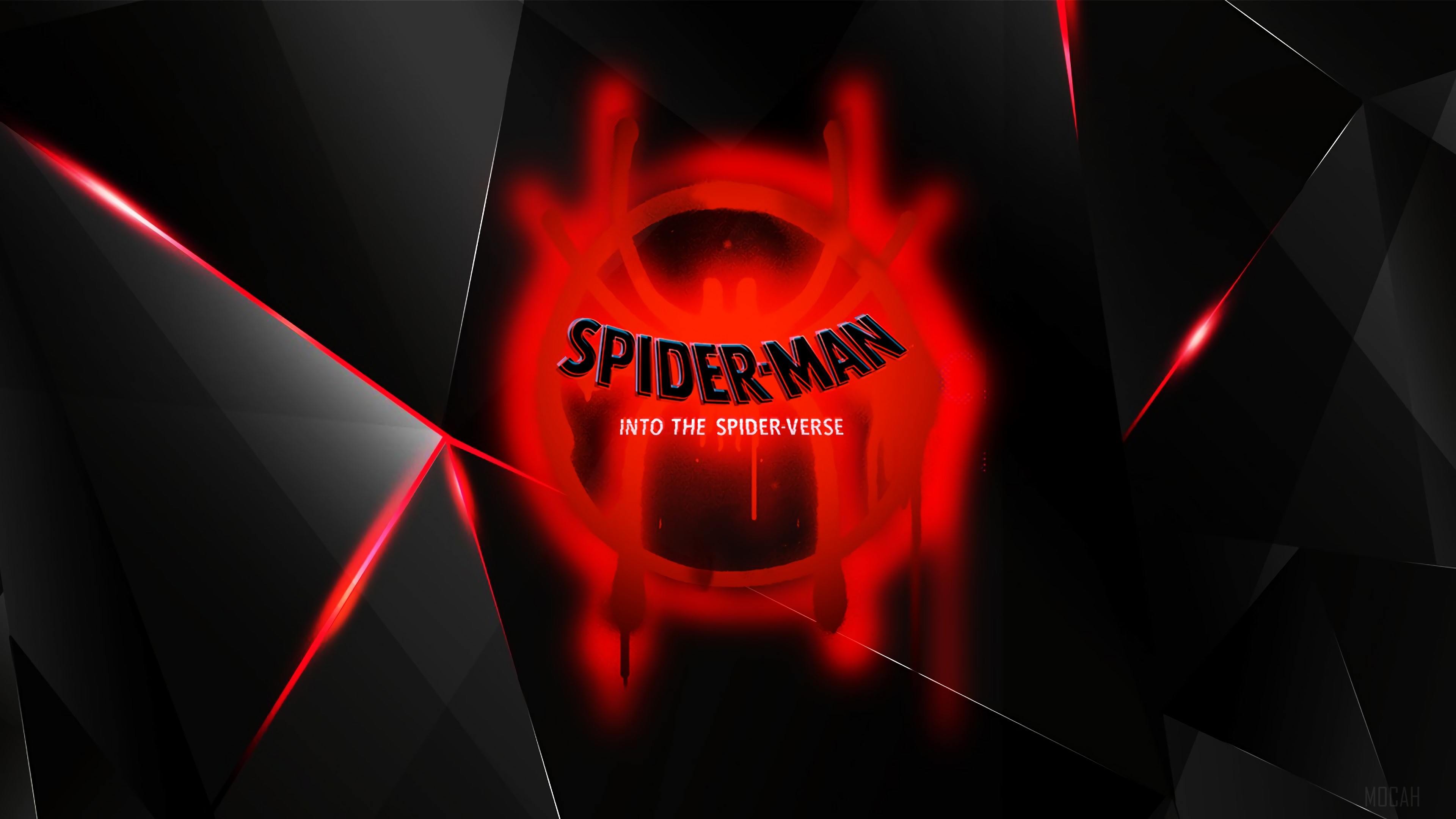 Spider-Man Into The Spider-Verse Logo 4K HD Wallpaper