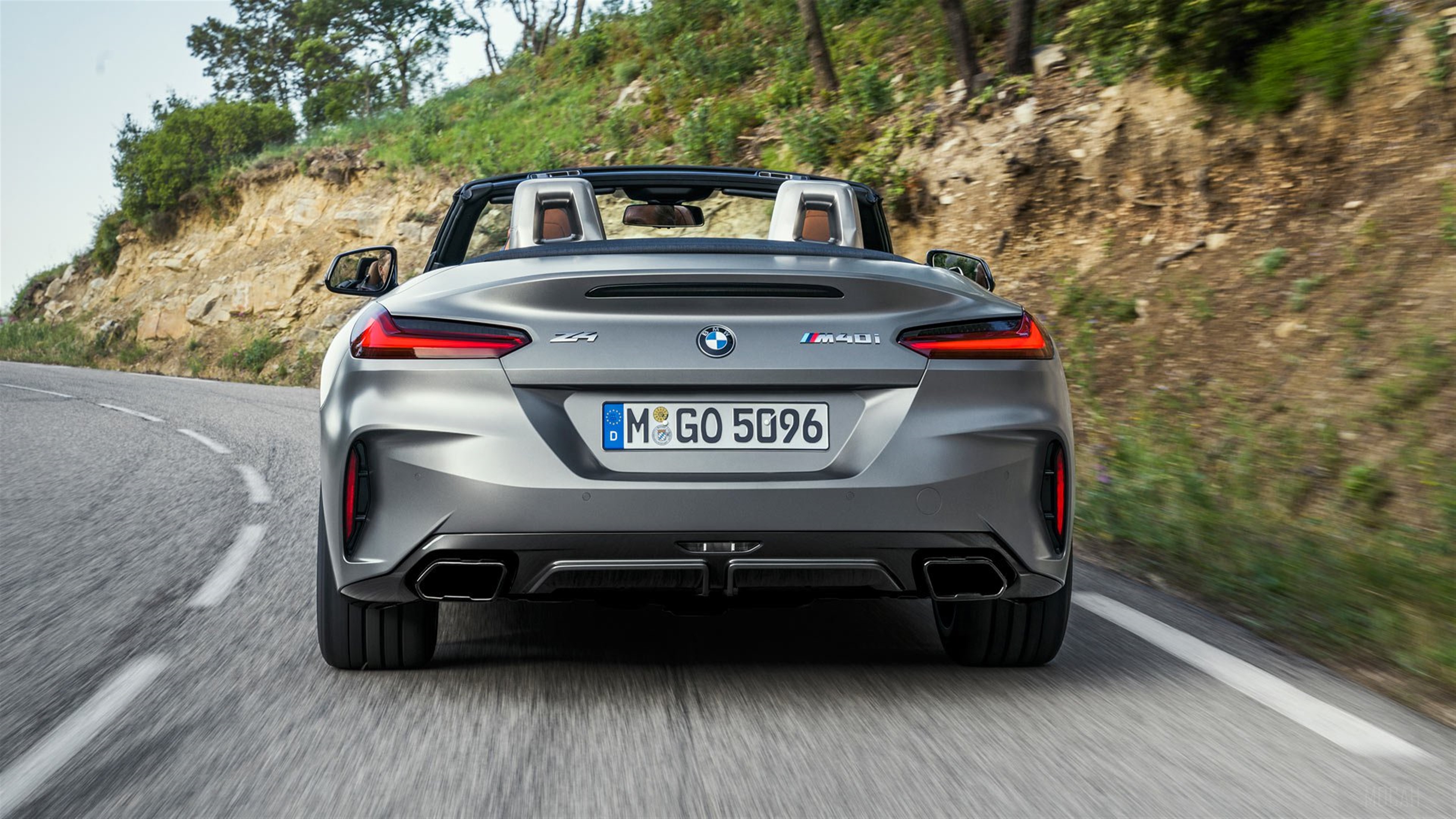 BMW Z4 sDrive M40i convertible rear view 4K HD Wallpaper