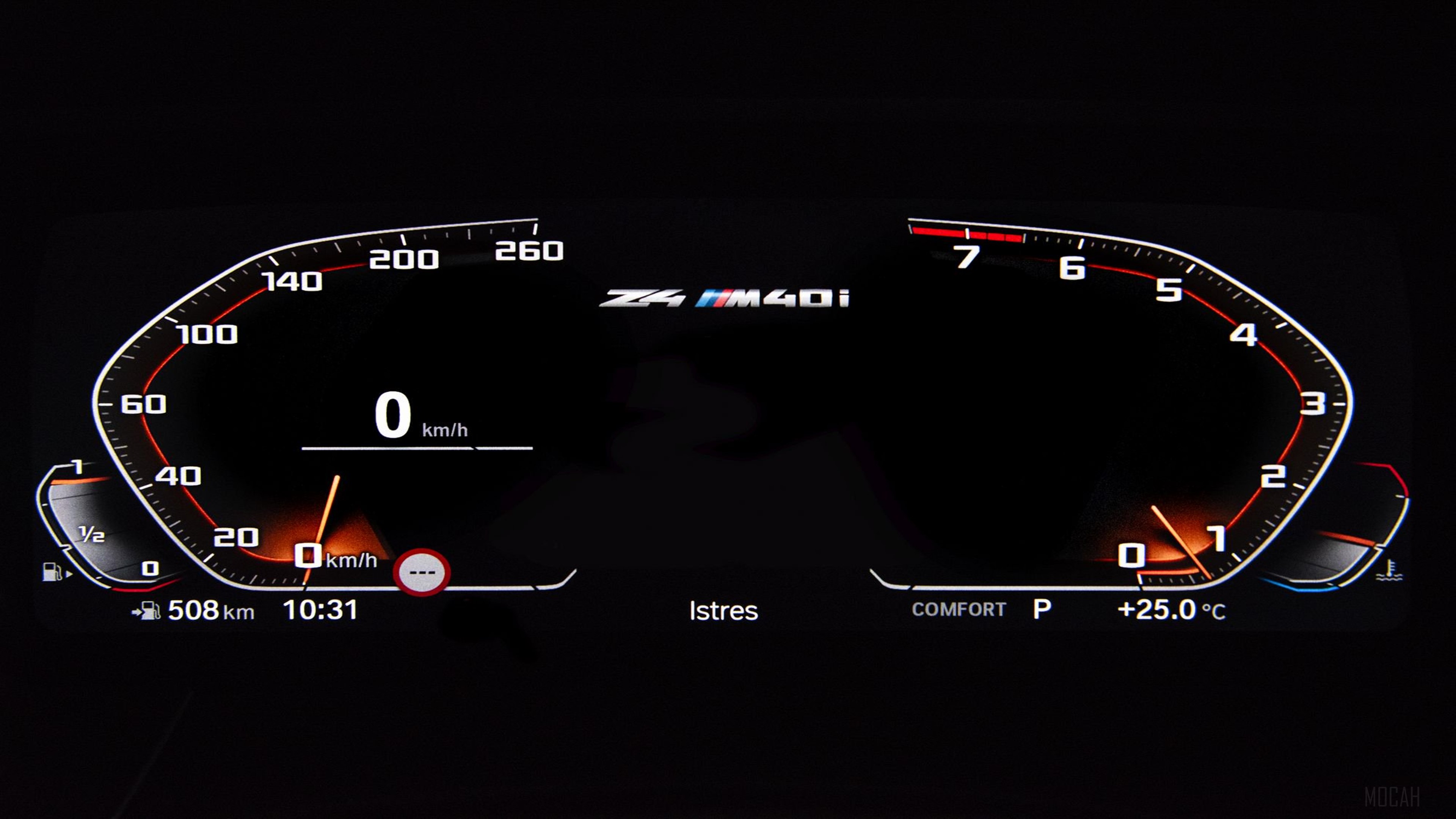 BMW Z4 M40i Digital Dashboard 4K HD Wallpaper