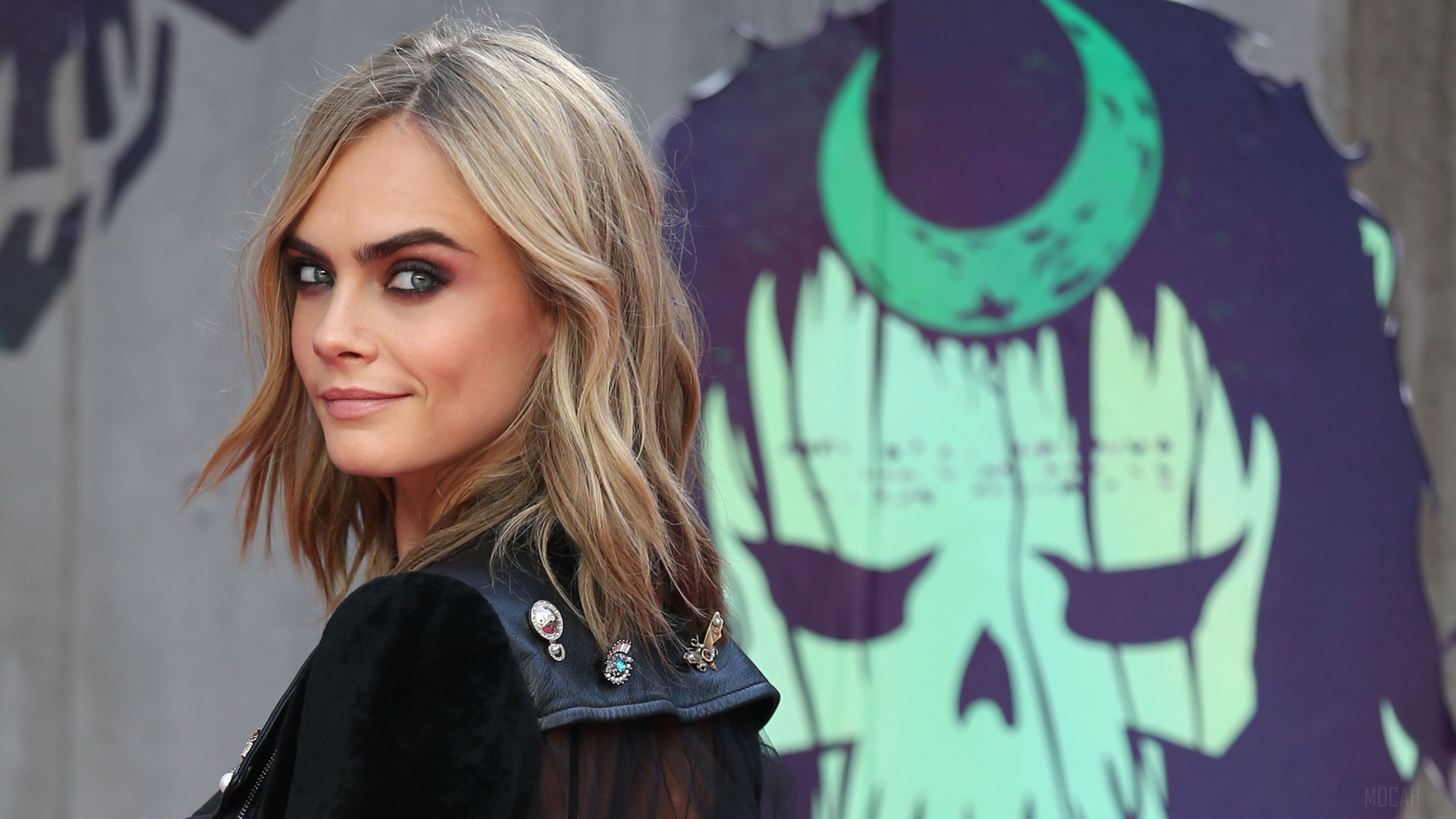 Cara Delevingne at Suicide Squad Premiere 2016 4K HD Wallpaper