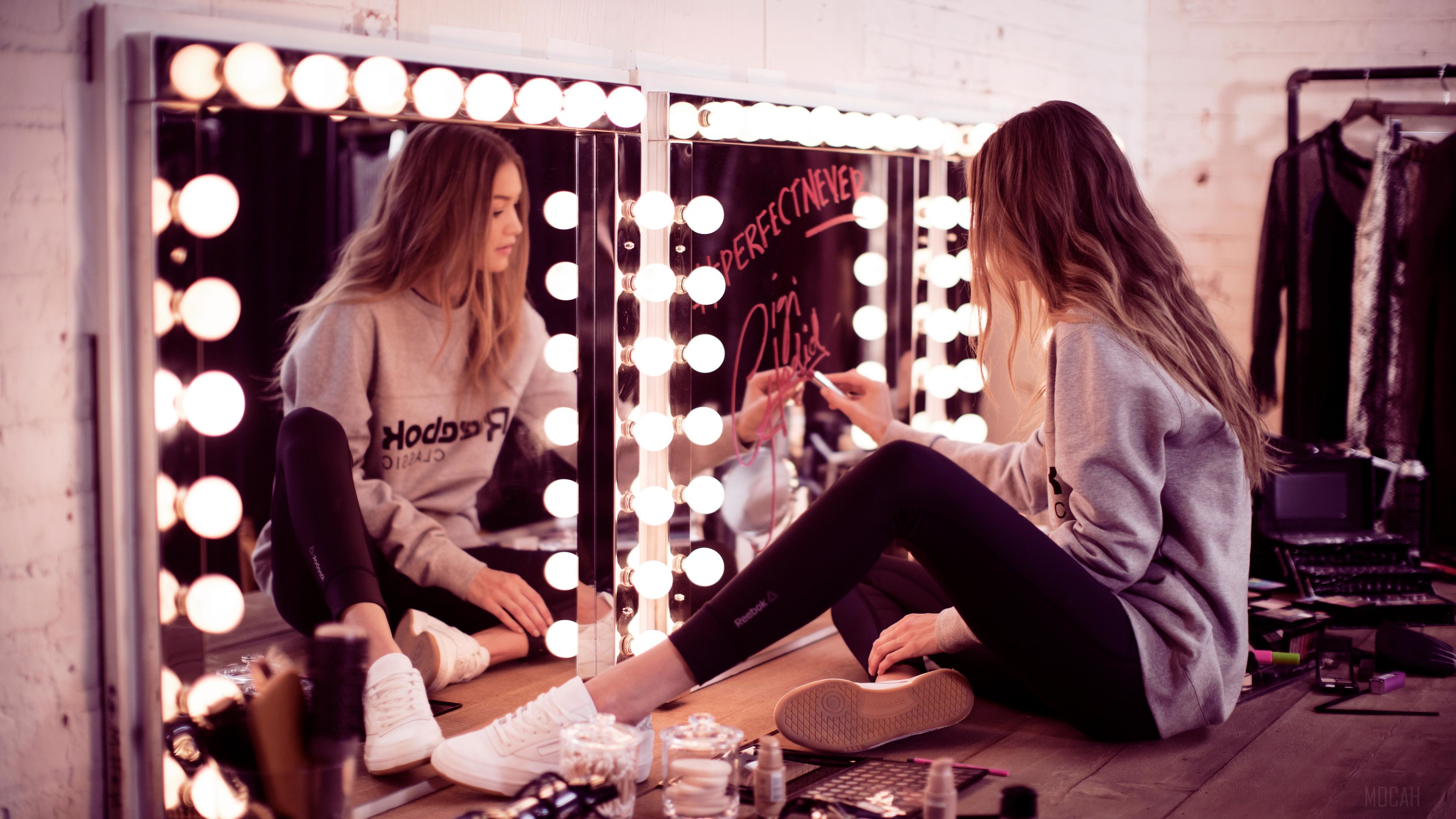 Gigi Hadid for Reebok Classic Campaign 4K HD Wallpaper
