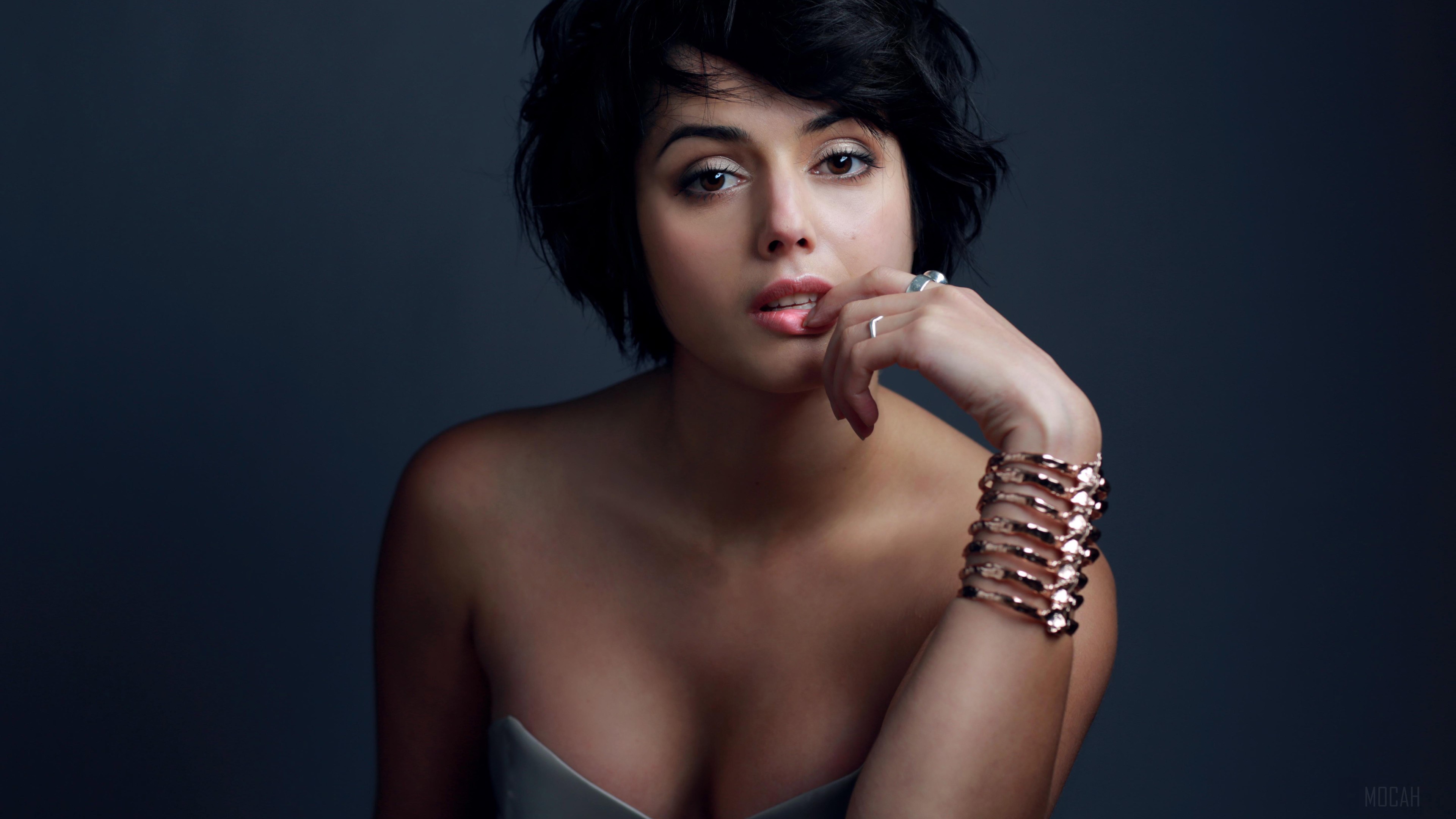 Amrita Acharia Portrait in Soft Lighting 4K HD Wallpaper