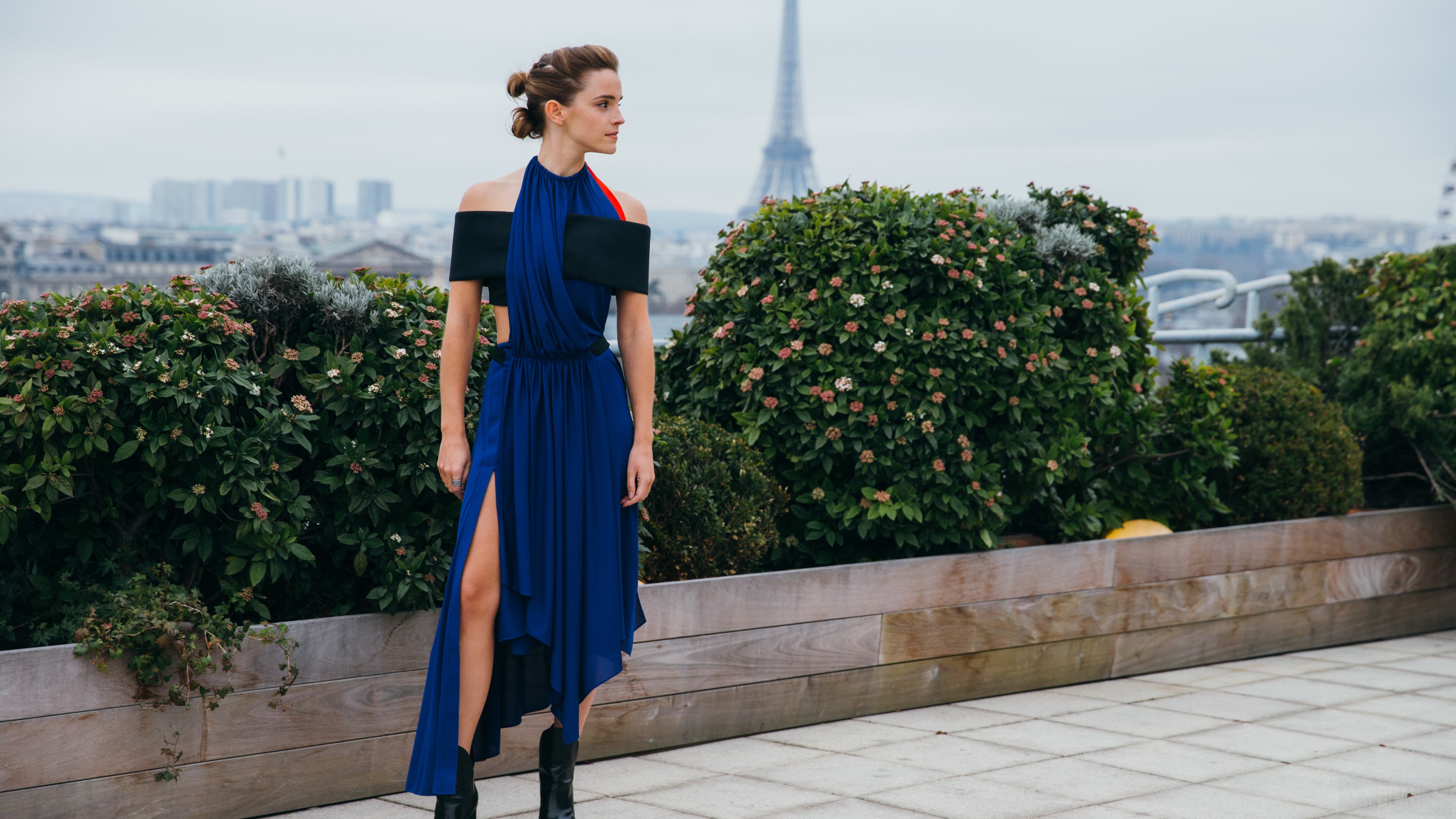 Emma Watson in Paris 4K HD Wallpaper