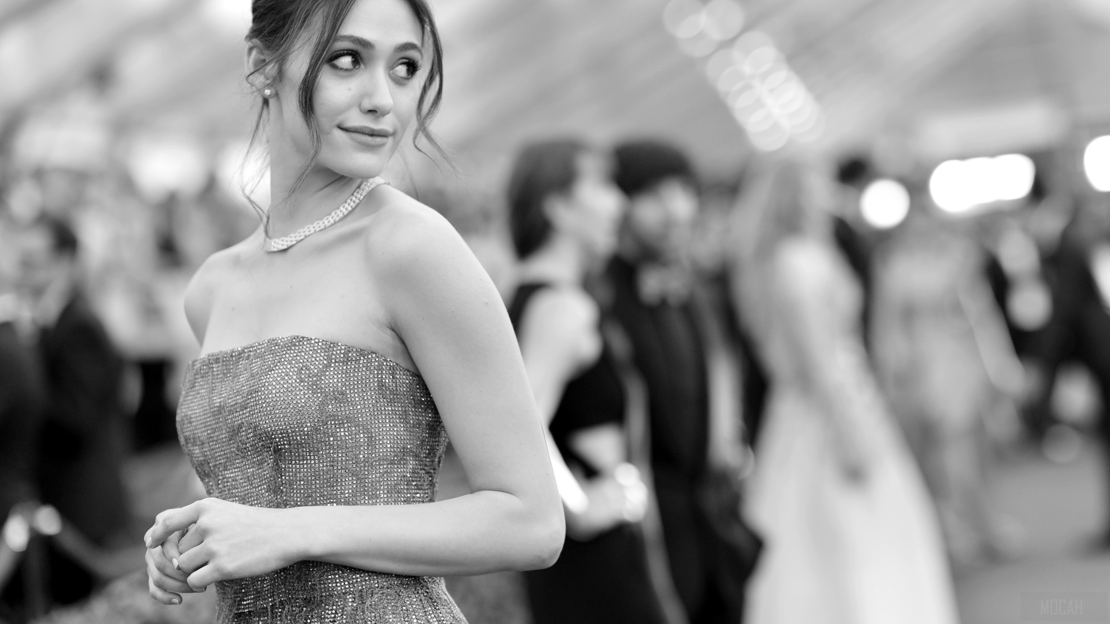 Emmy Rossum at an event in 2018 HD Wallpaper
