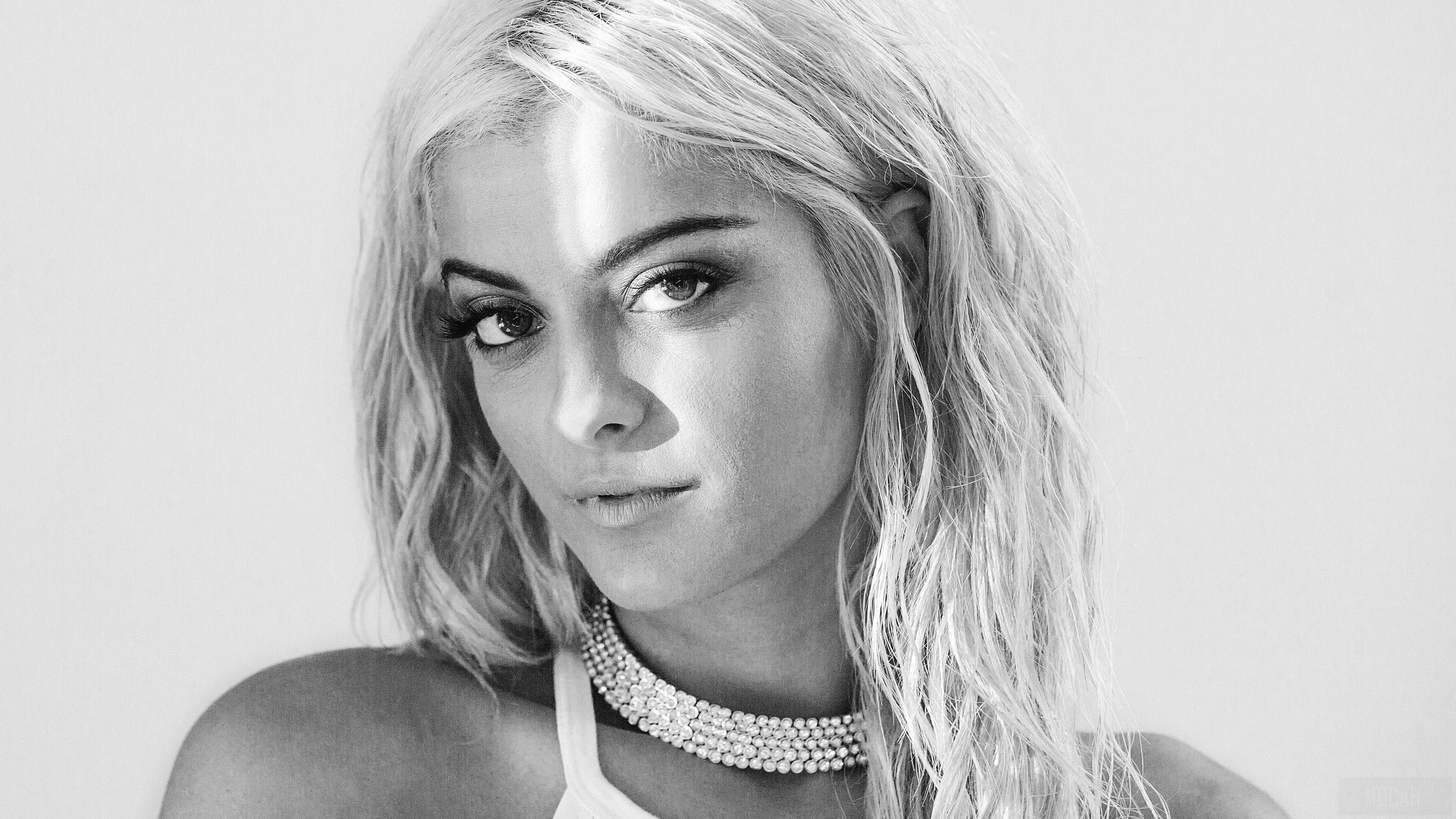 Bebe Rexha Monochrome HD Wallpaper
