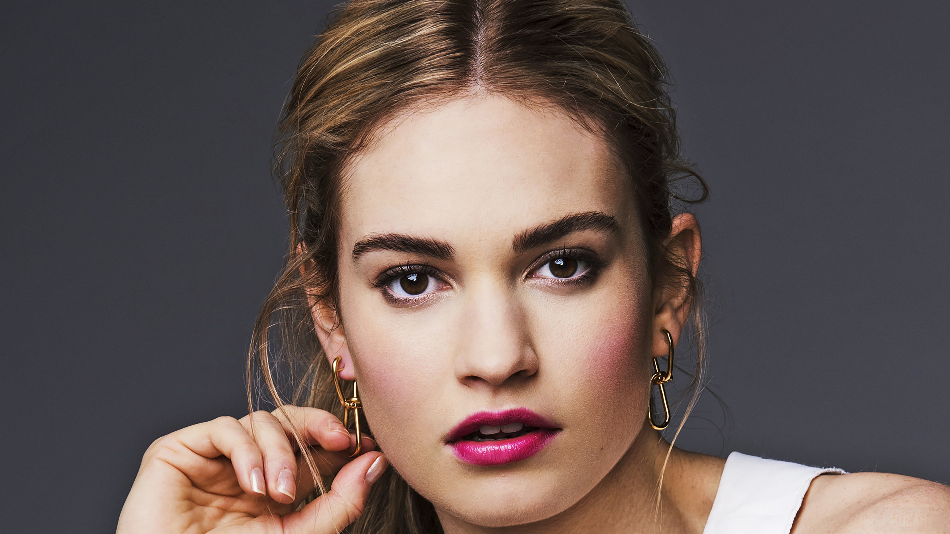 Lily James HD Wallpaper