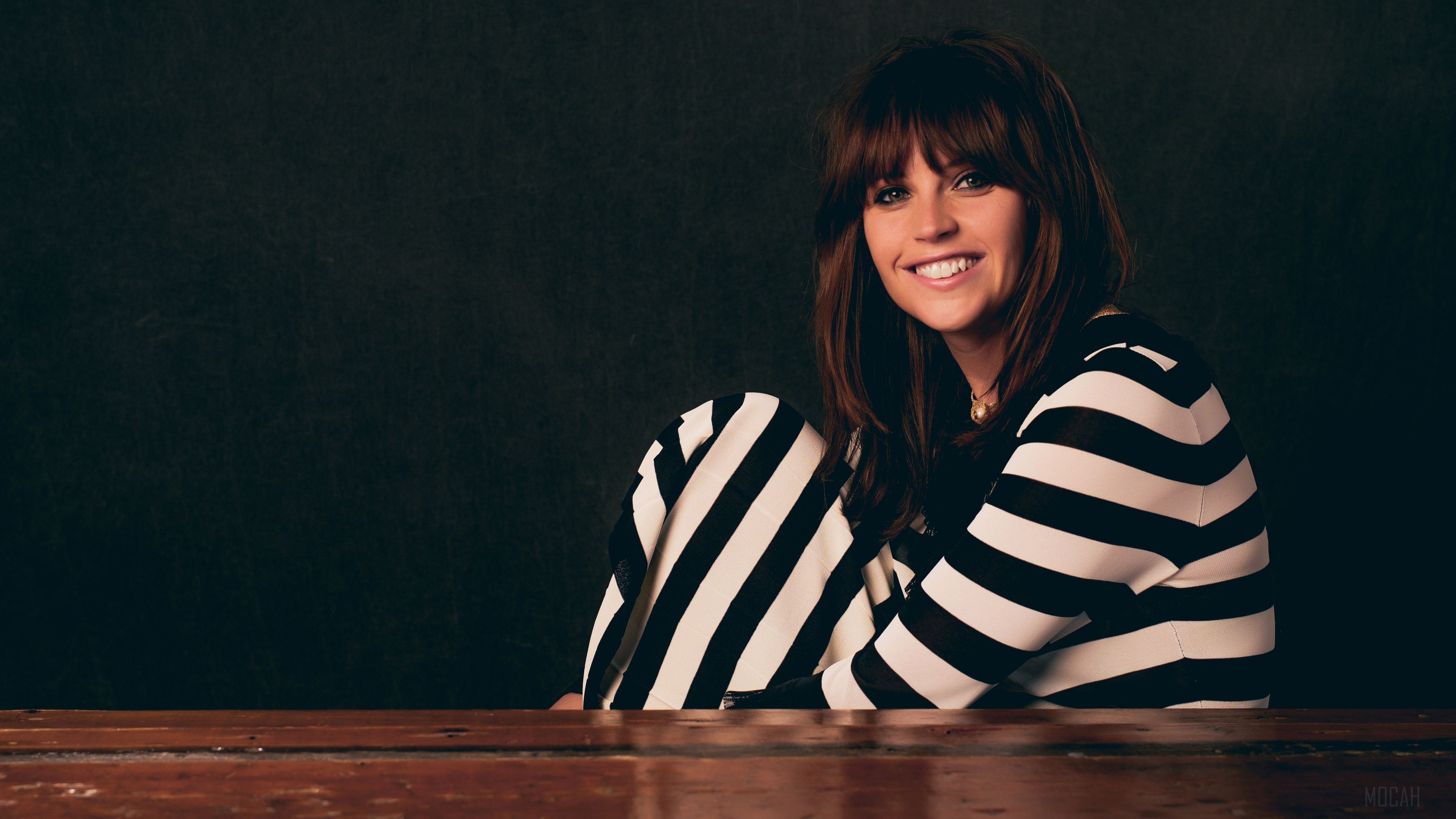 Felicity Jones Smiling HD Wallpaper