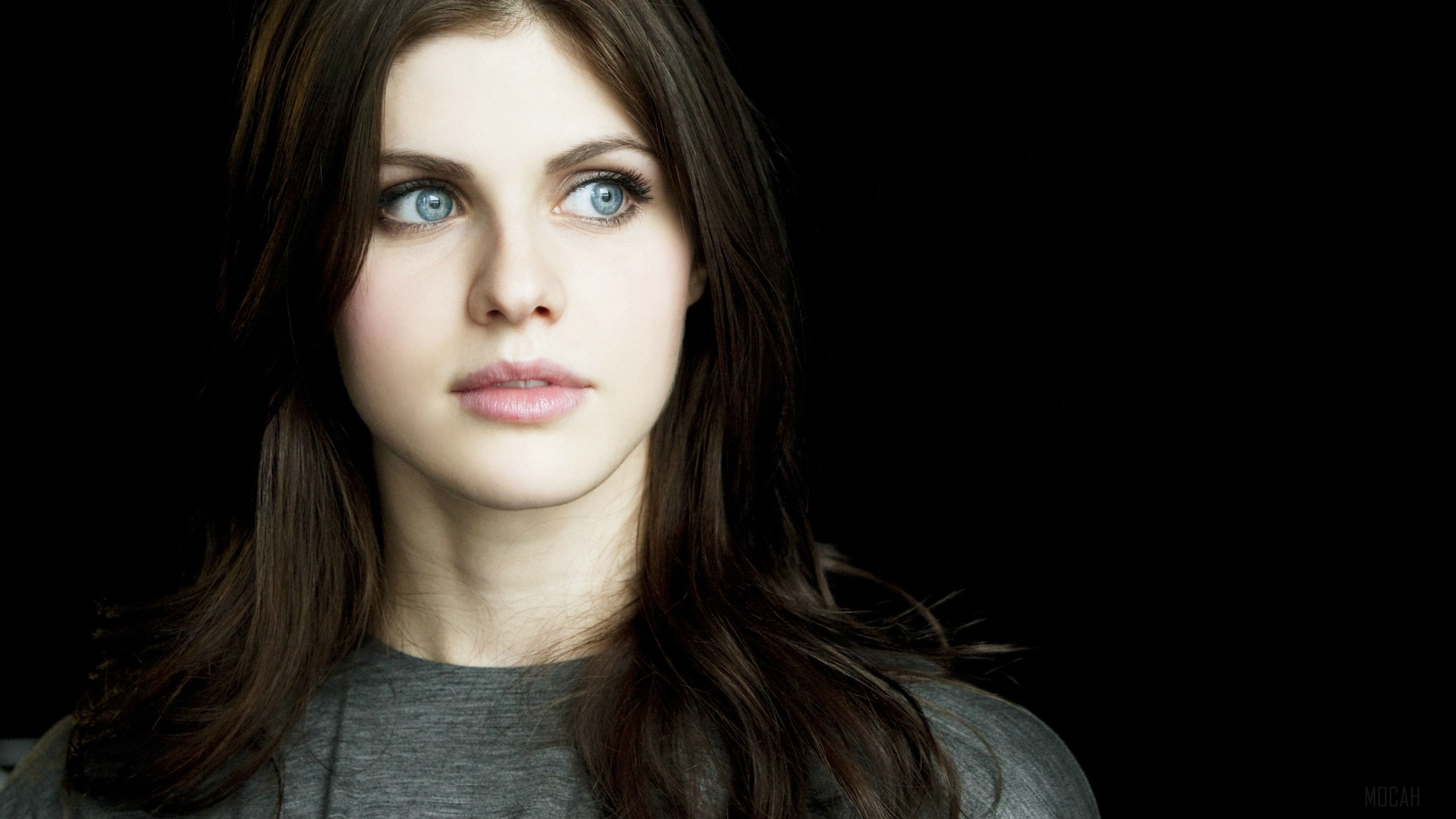 Alexandra Daddario with Beautiful Eyes 4K HD Wallpaper