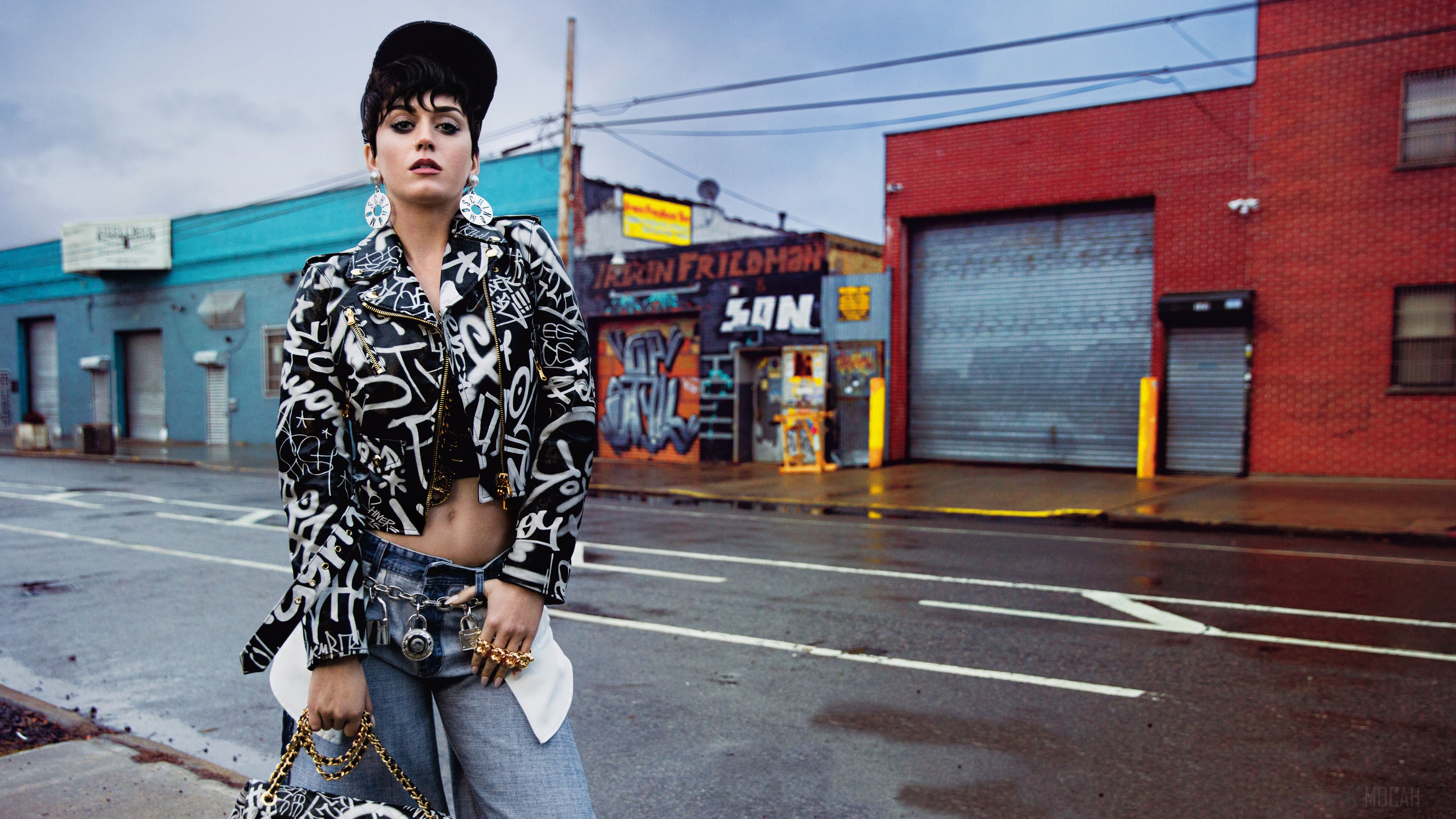 Katy Perry in Moschino Campaign 4K HD Wallpaper