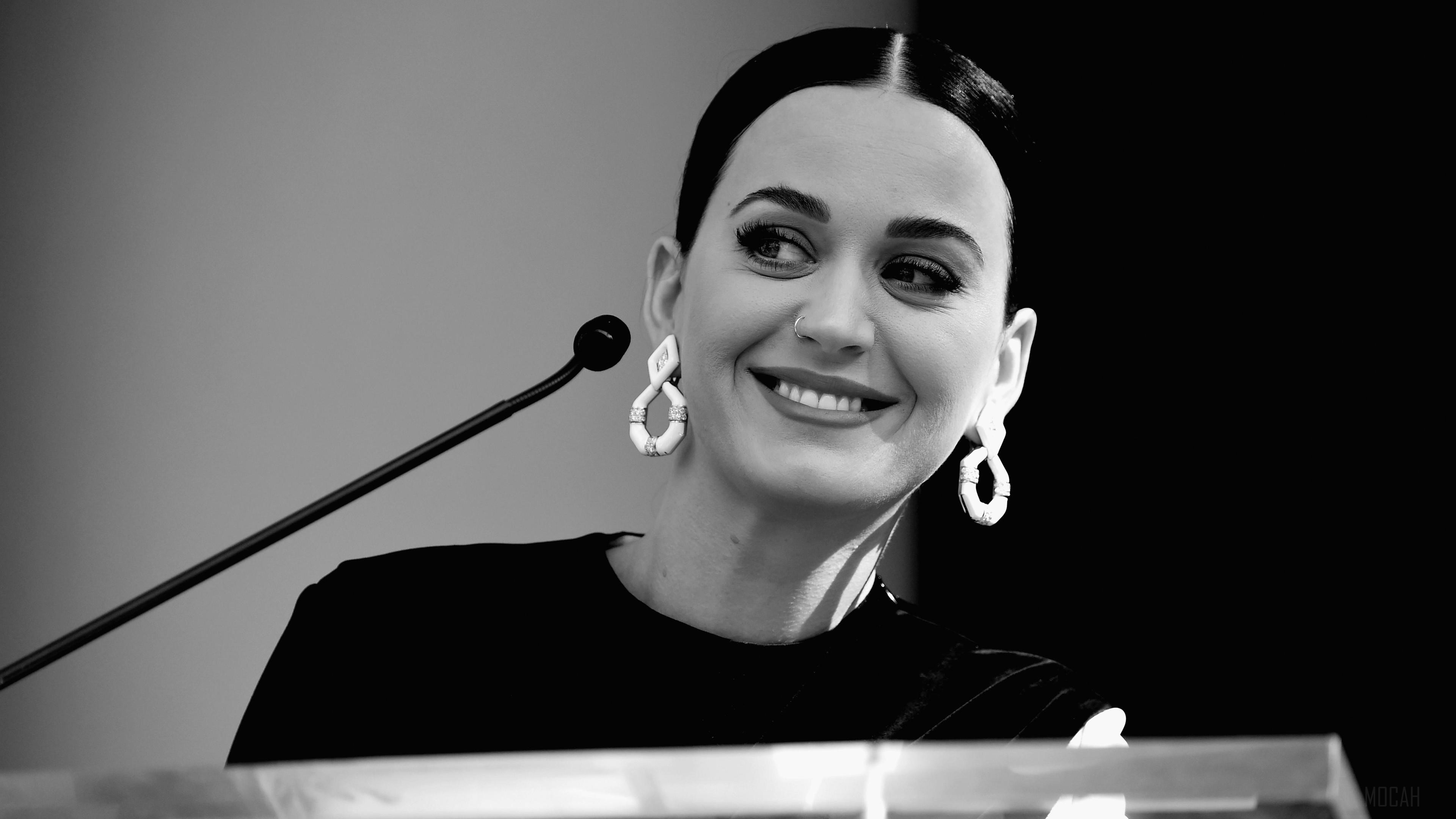 Katy Perry Monochrome HD Wallpaper