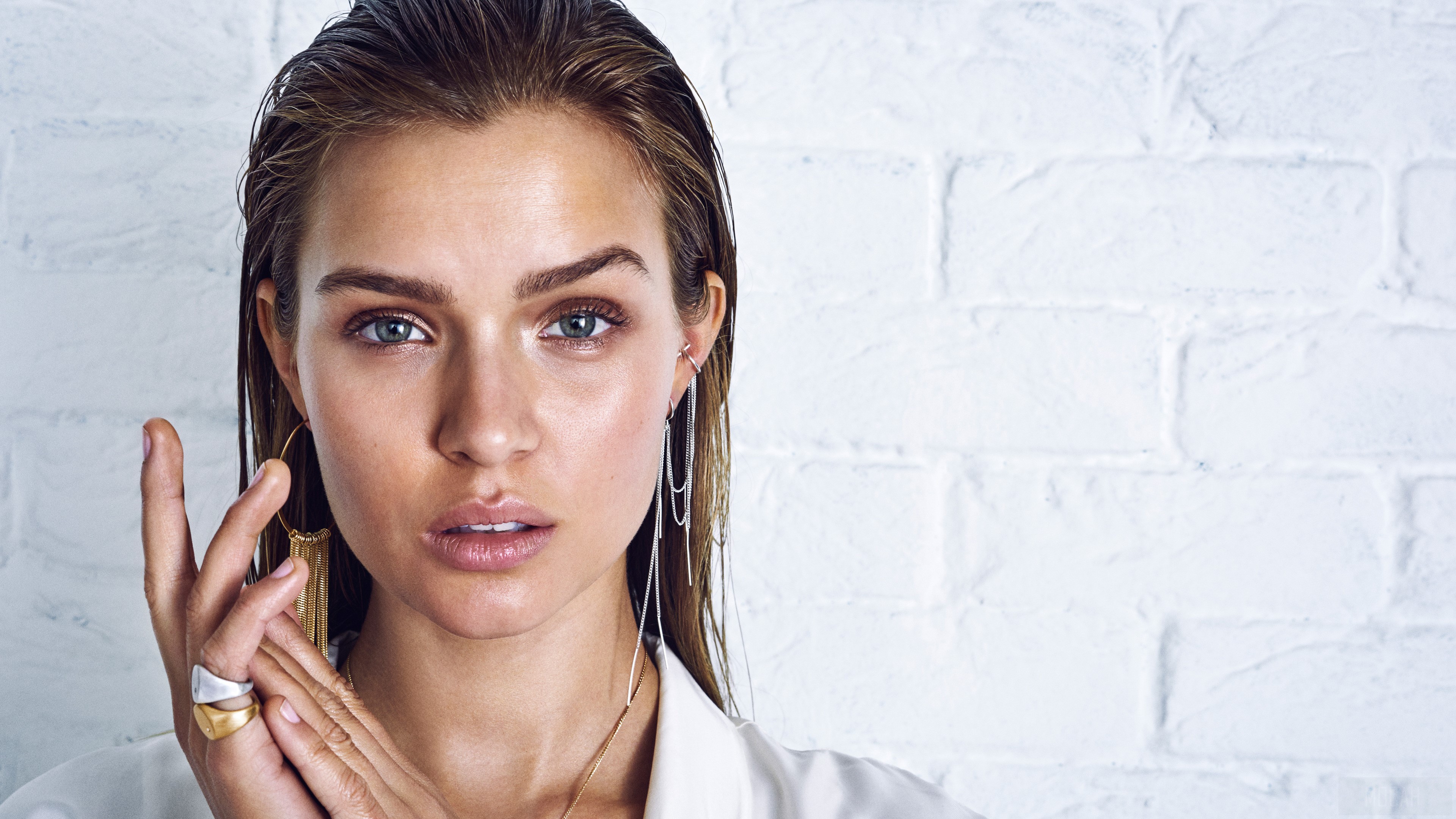 Josephine Skriver for Pilgrim Jewellery AW 2019 4K HD Wallpaper