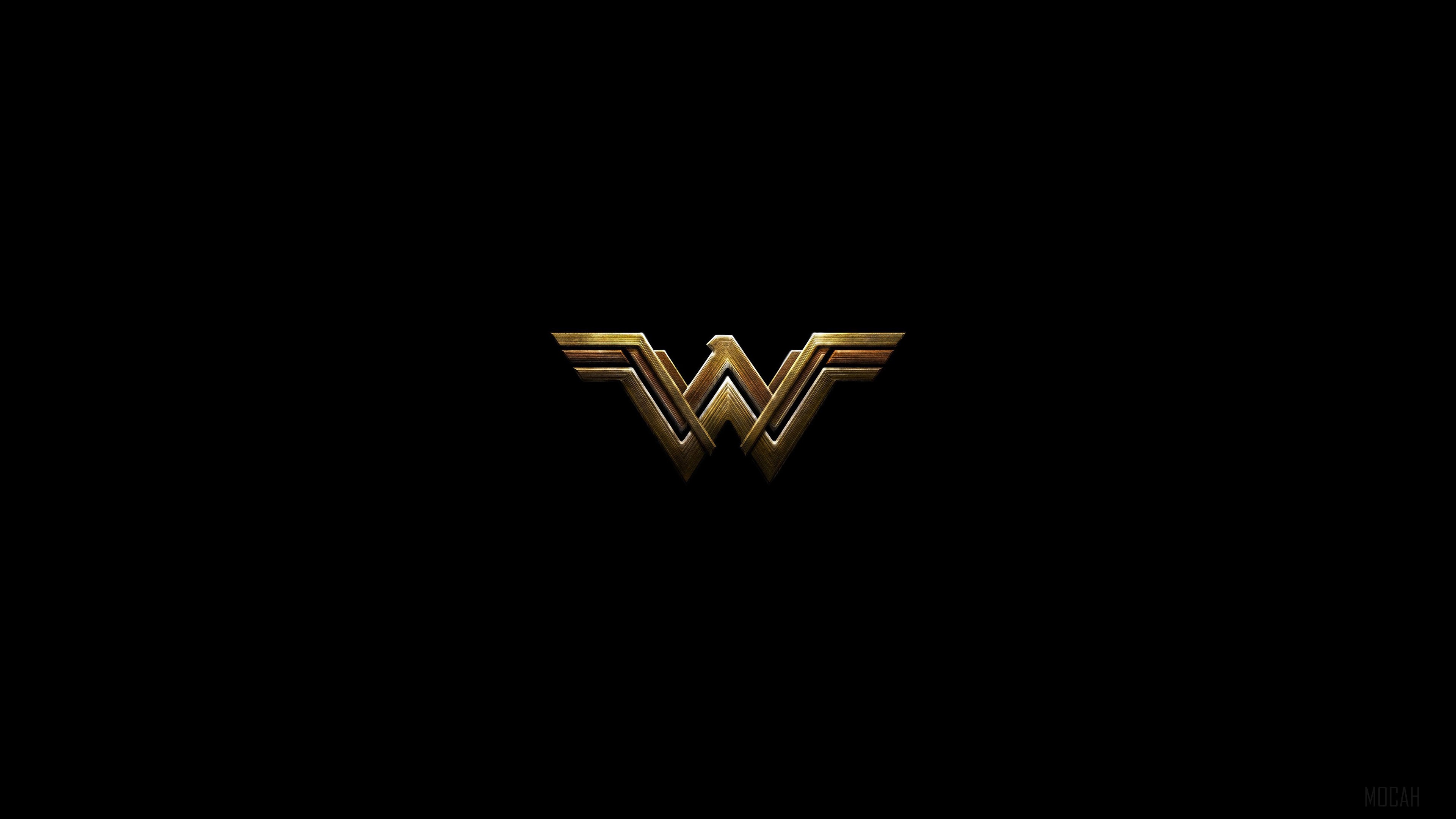 Wonder Woman Logo 4K HD Wallpaper