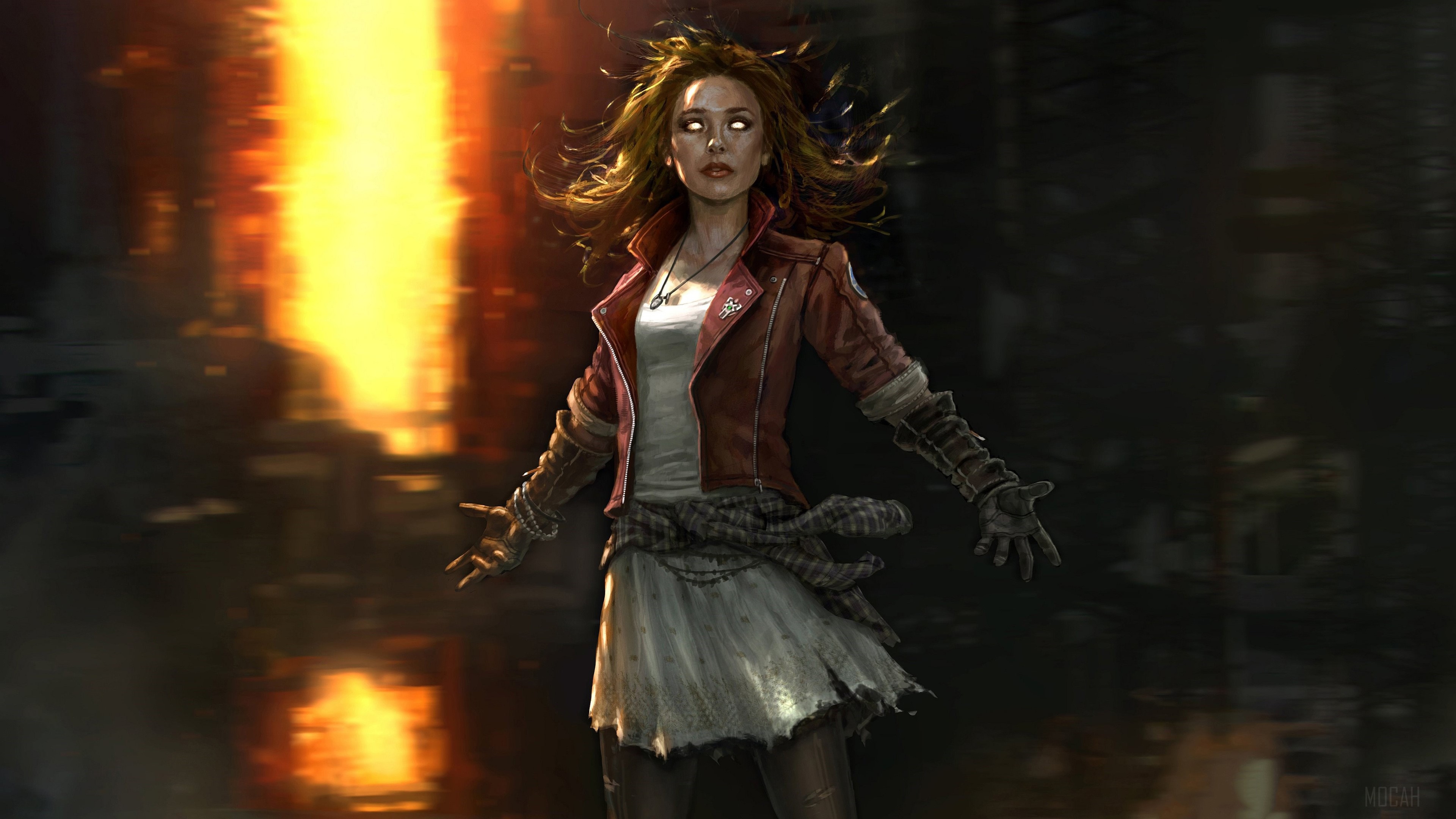 Scarlet Witch 4K Artwork HD Wallpaper