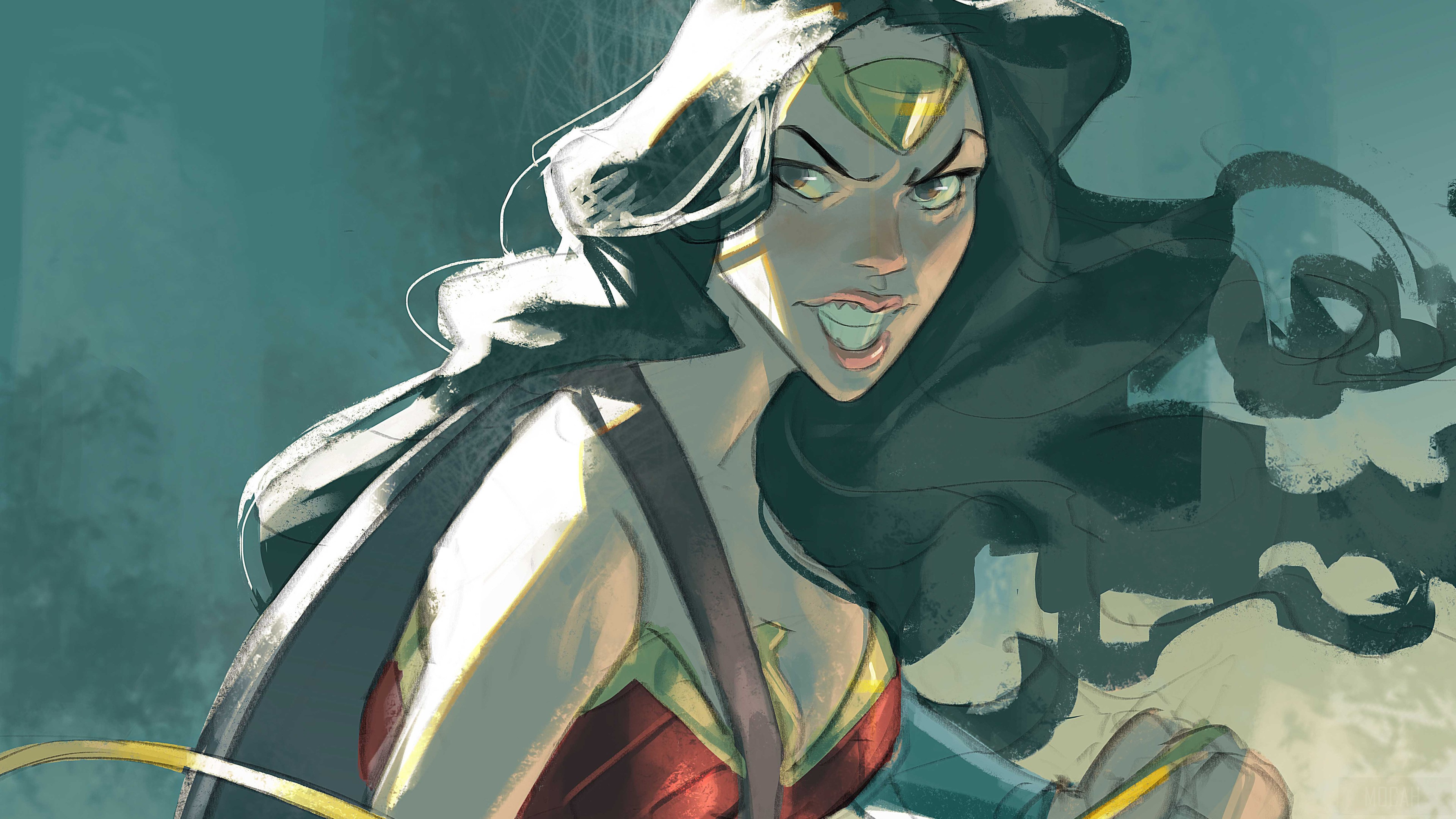 Wonder Woman Artwork HD Wallpaper