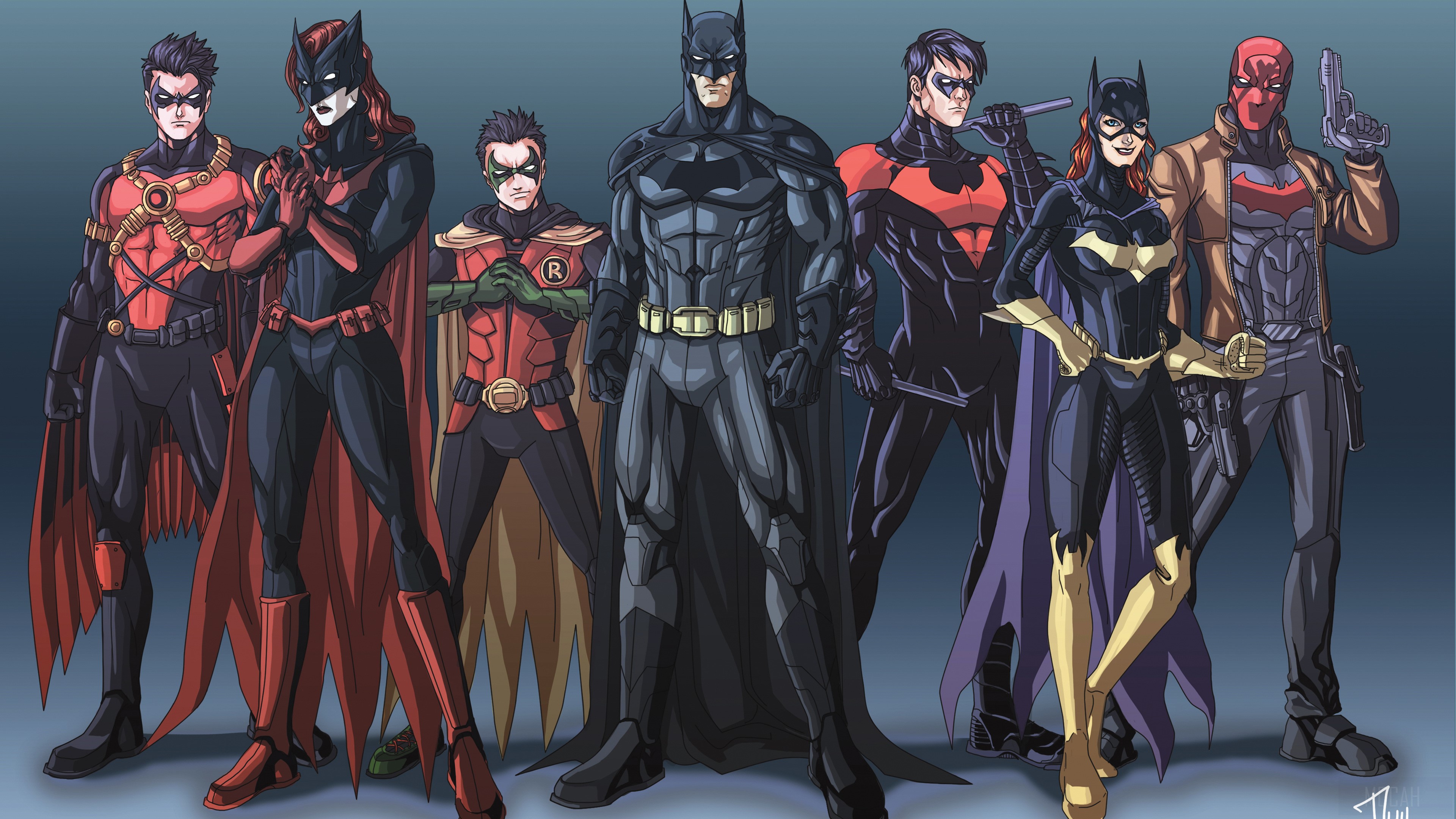 Bat Family HD Wallpaper