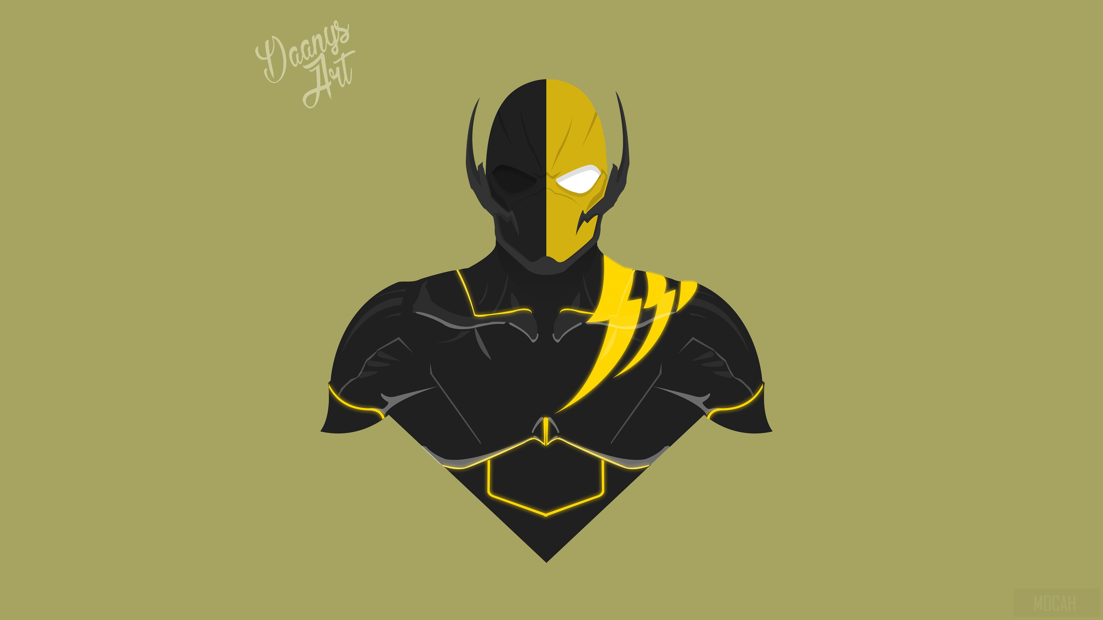 Deathlash Minimalist Art 4K HD Wallpaper