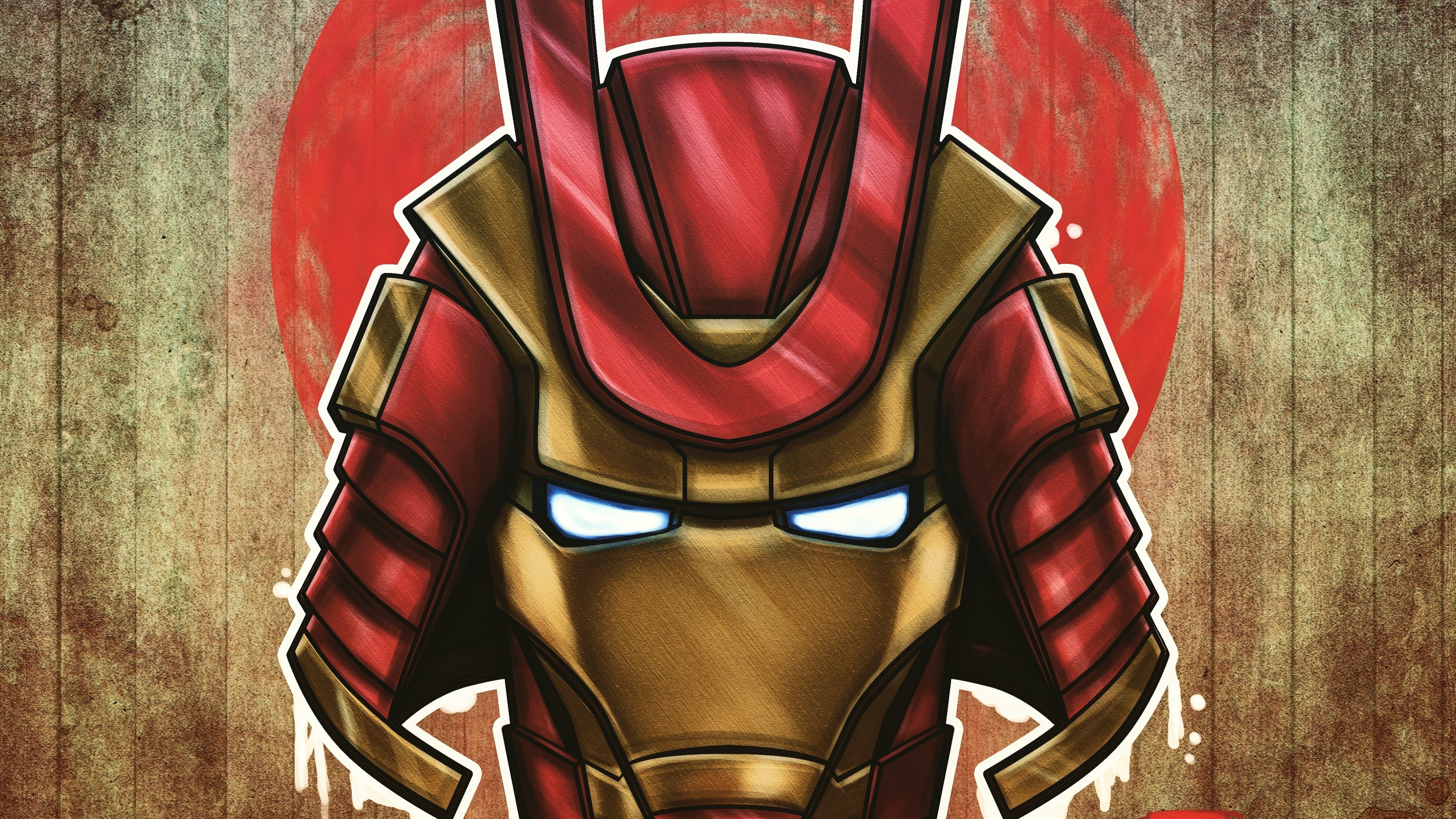 Samurai Iron Man from Marvel 4K HD Wallpaper