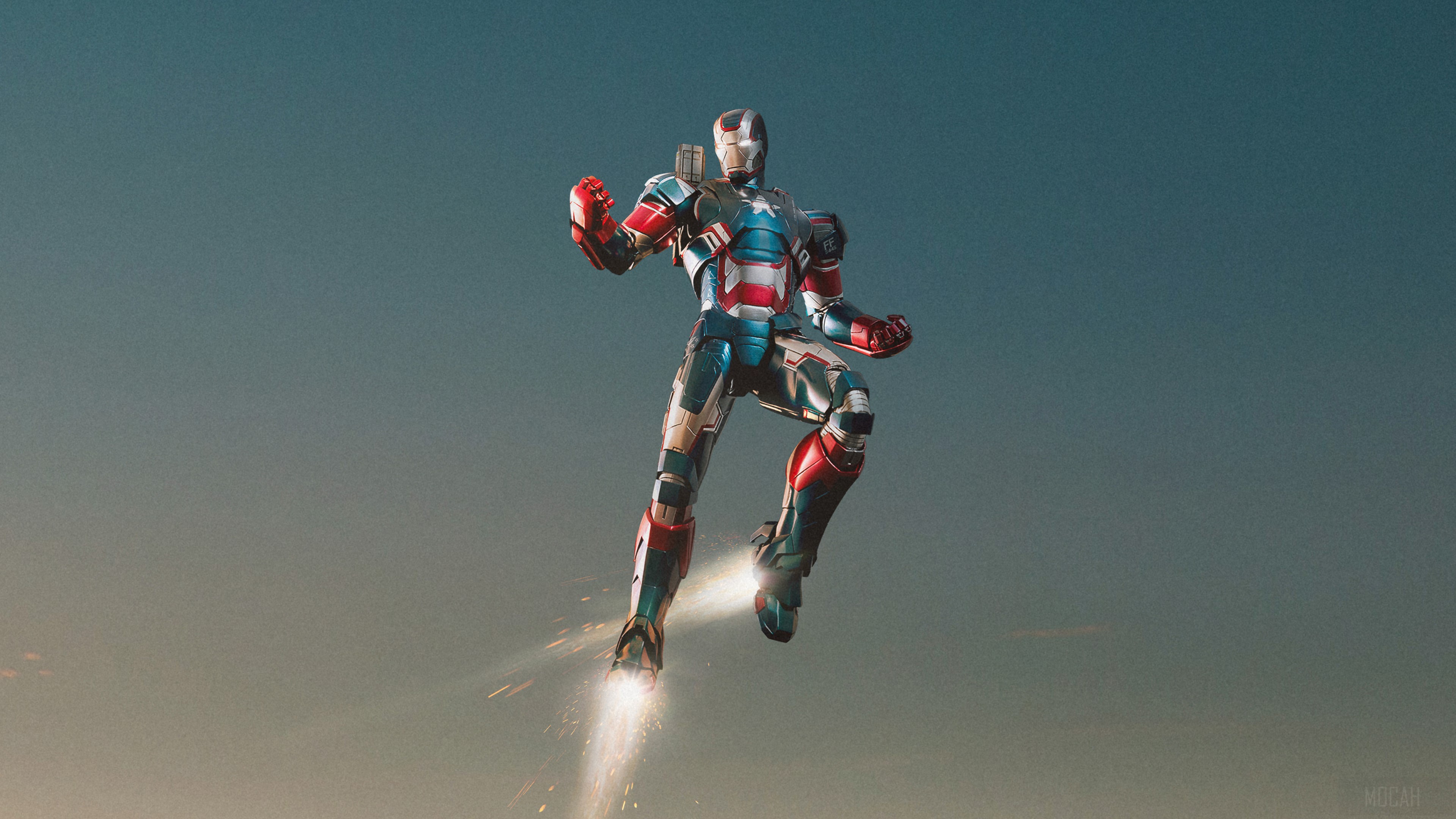 Iron Patriot from Marvel Cinematic Universe 4K HD Wallpaper