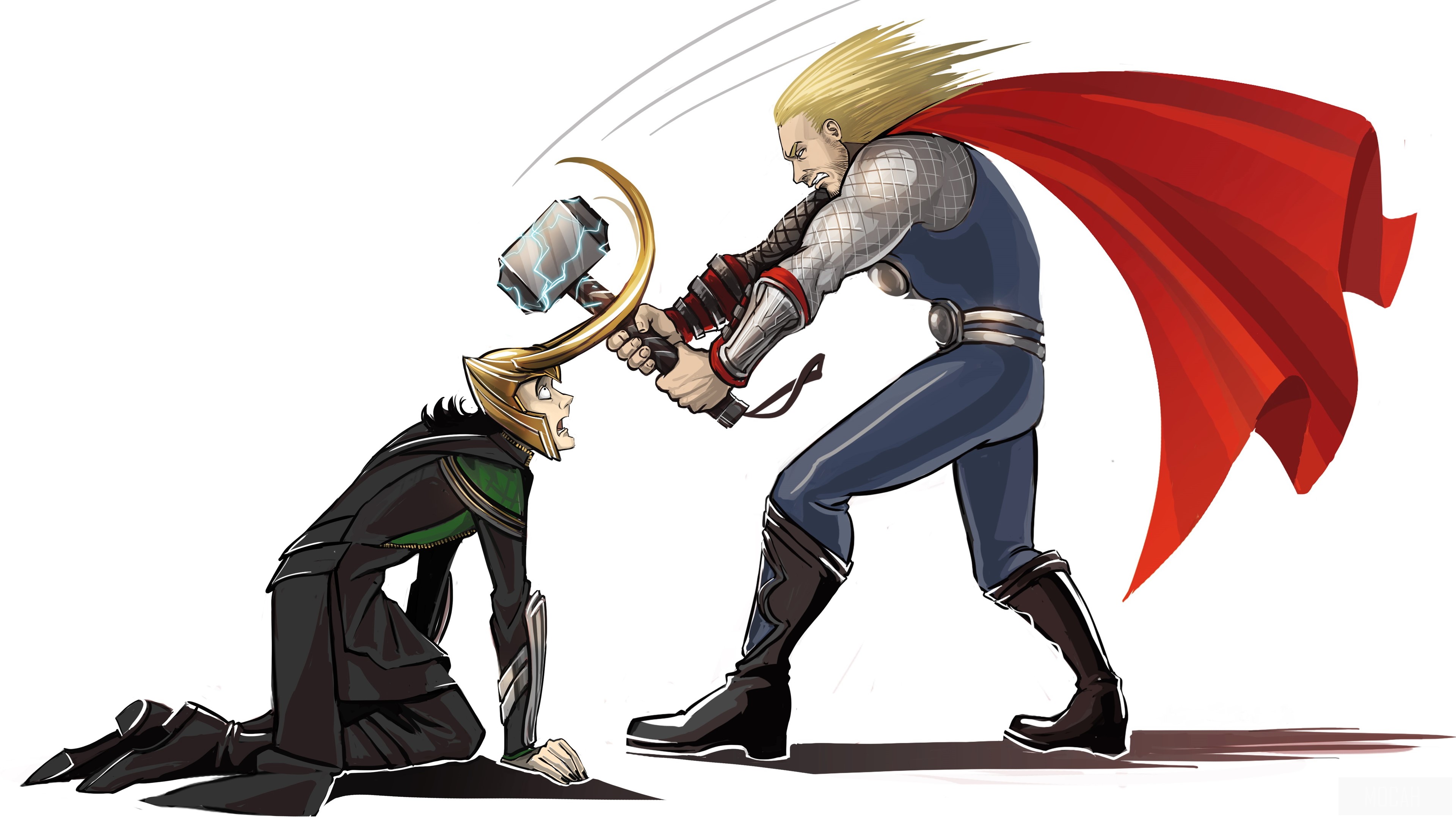 Thor Vs Loki HD Wallpaper