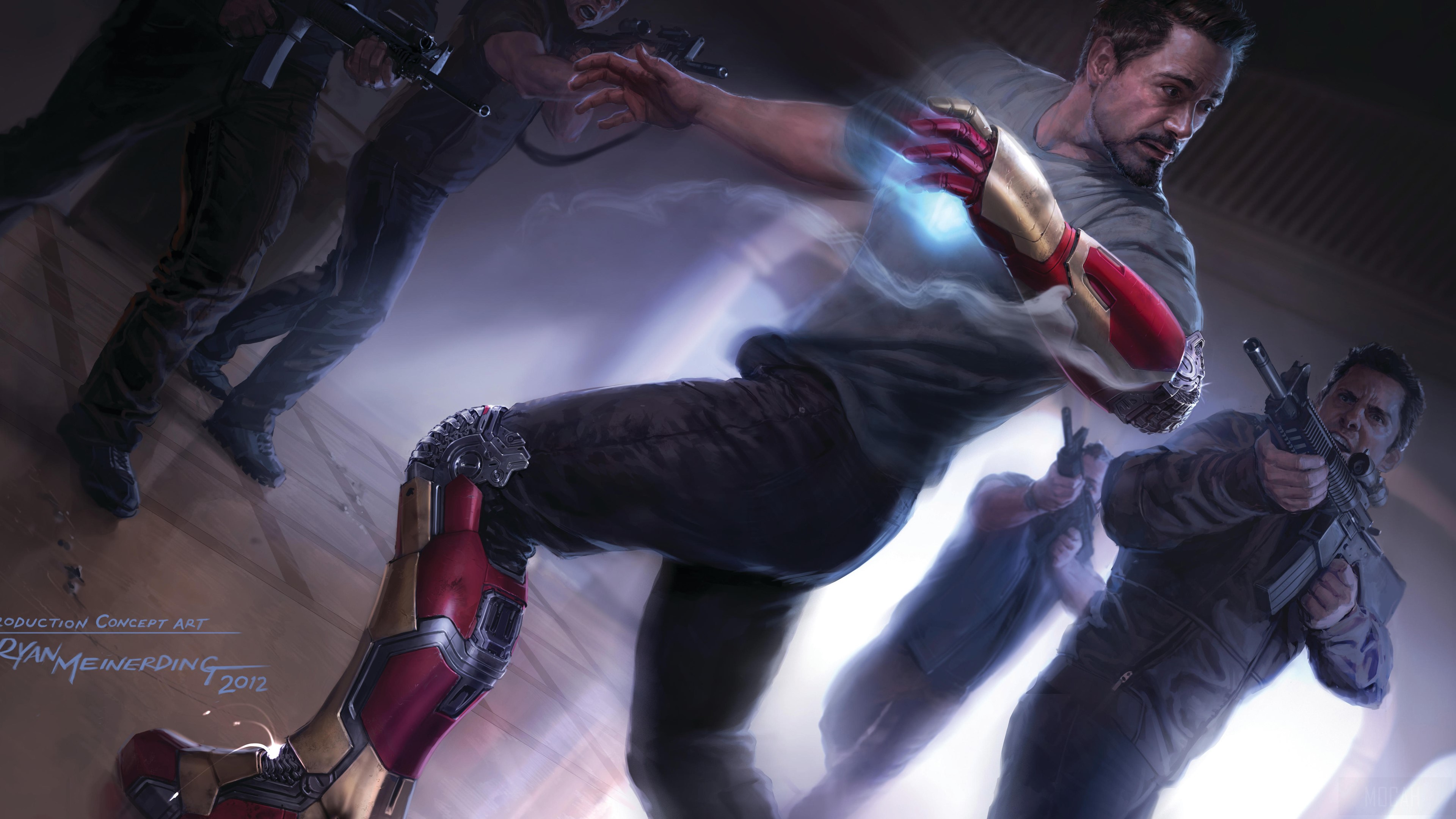 Tony Stark As Iron Man Artwork HD Wallpaper