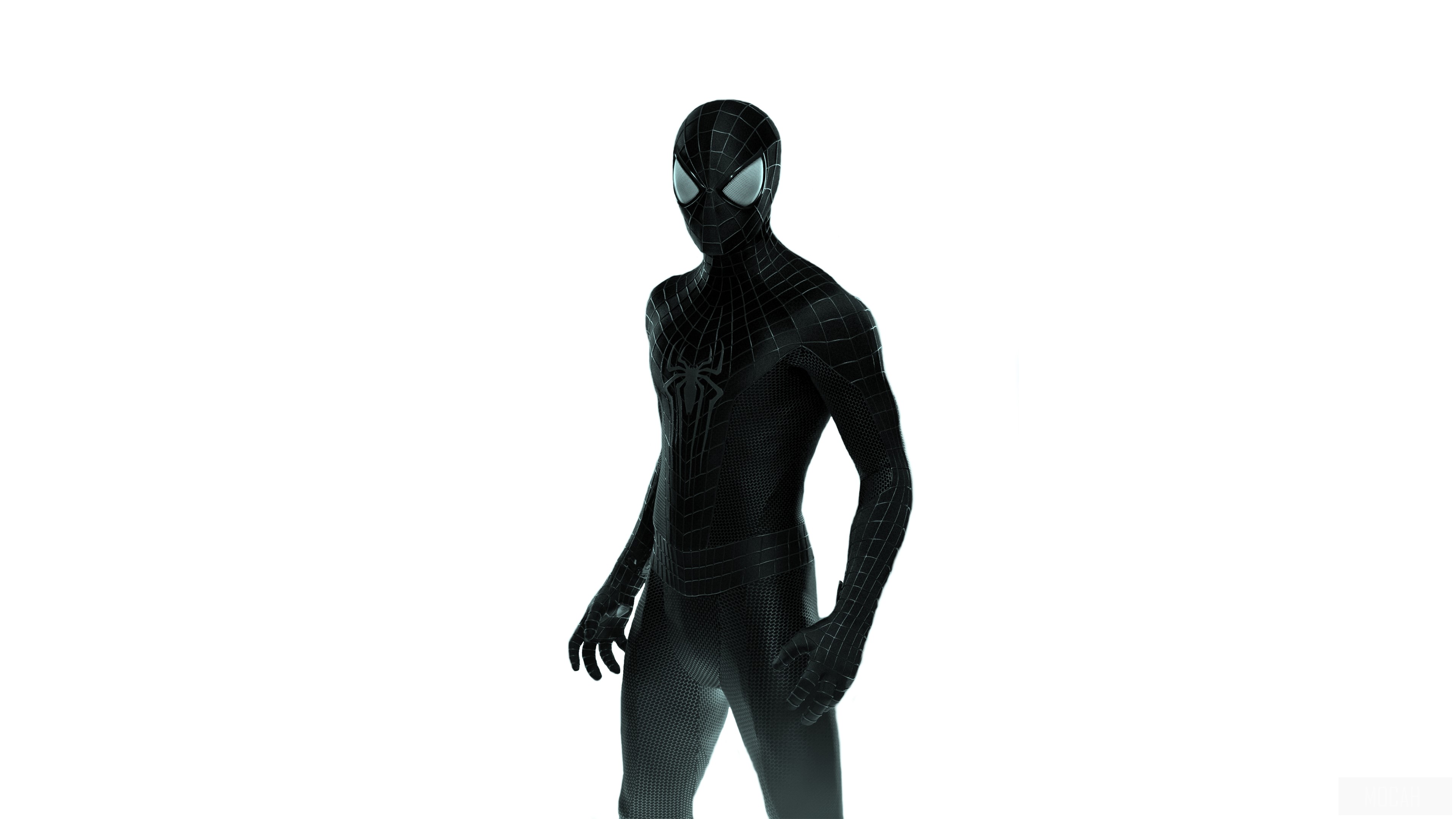 Black Suited Spider-Man 4K HD Wallpaper
