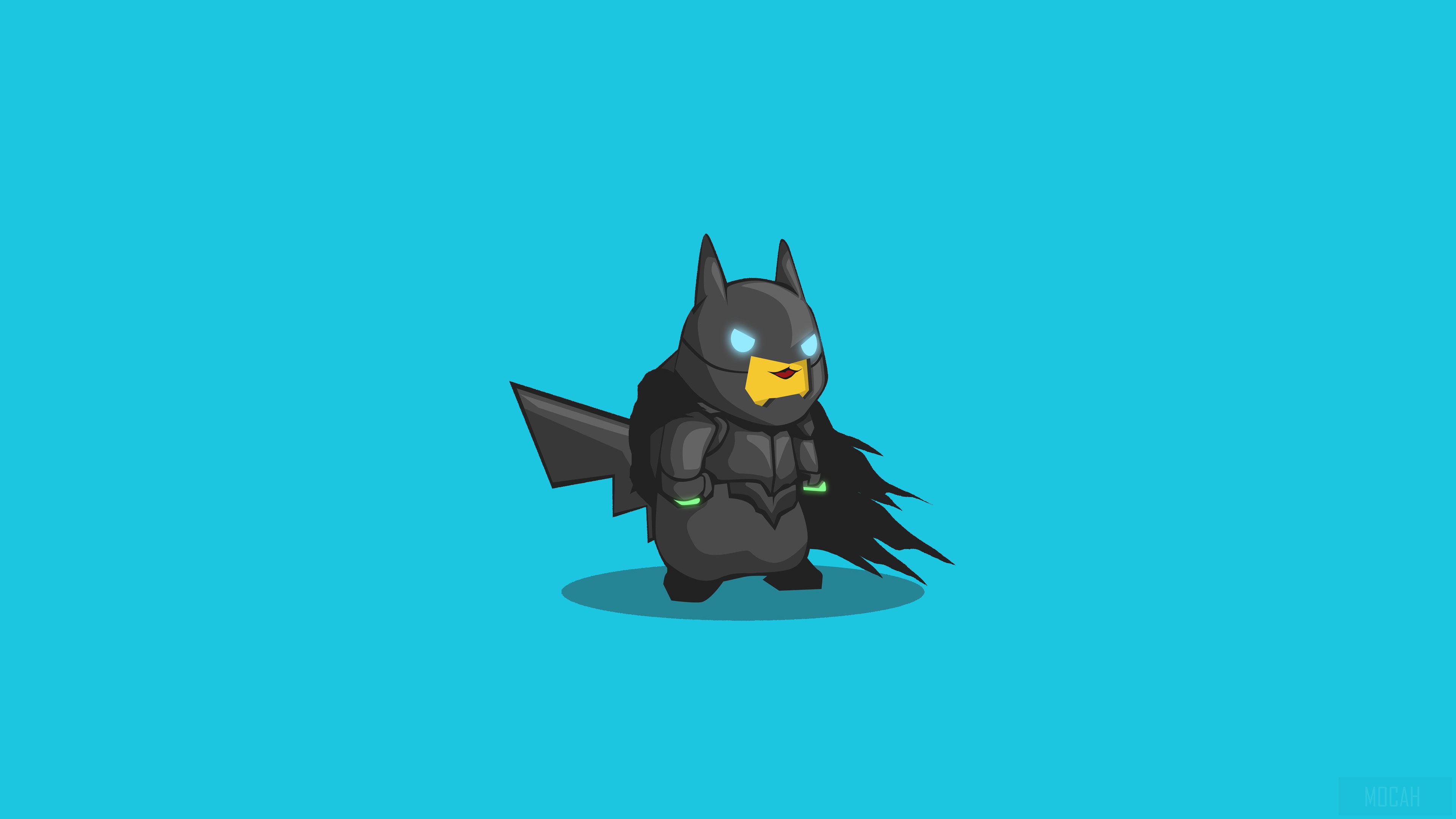 Pikachu as Batman PokeFusion 4K HD Wallpaper
